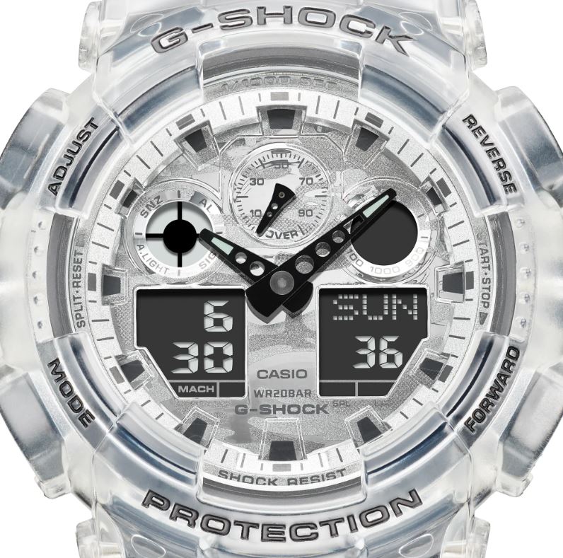 CASIO G-SHOCK GA-100SKC-1ADR SPECIAL COLOUR MODELS BLACK WATCH - Image 4