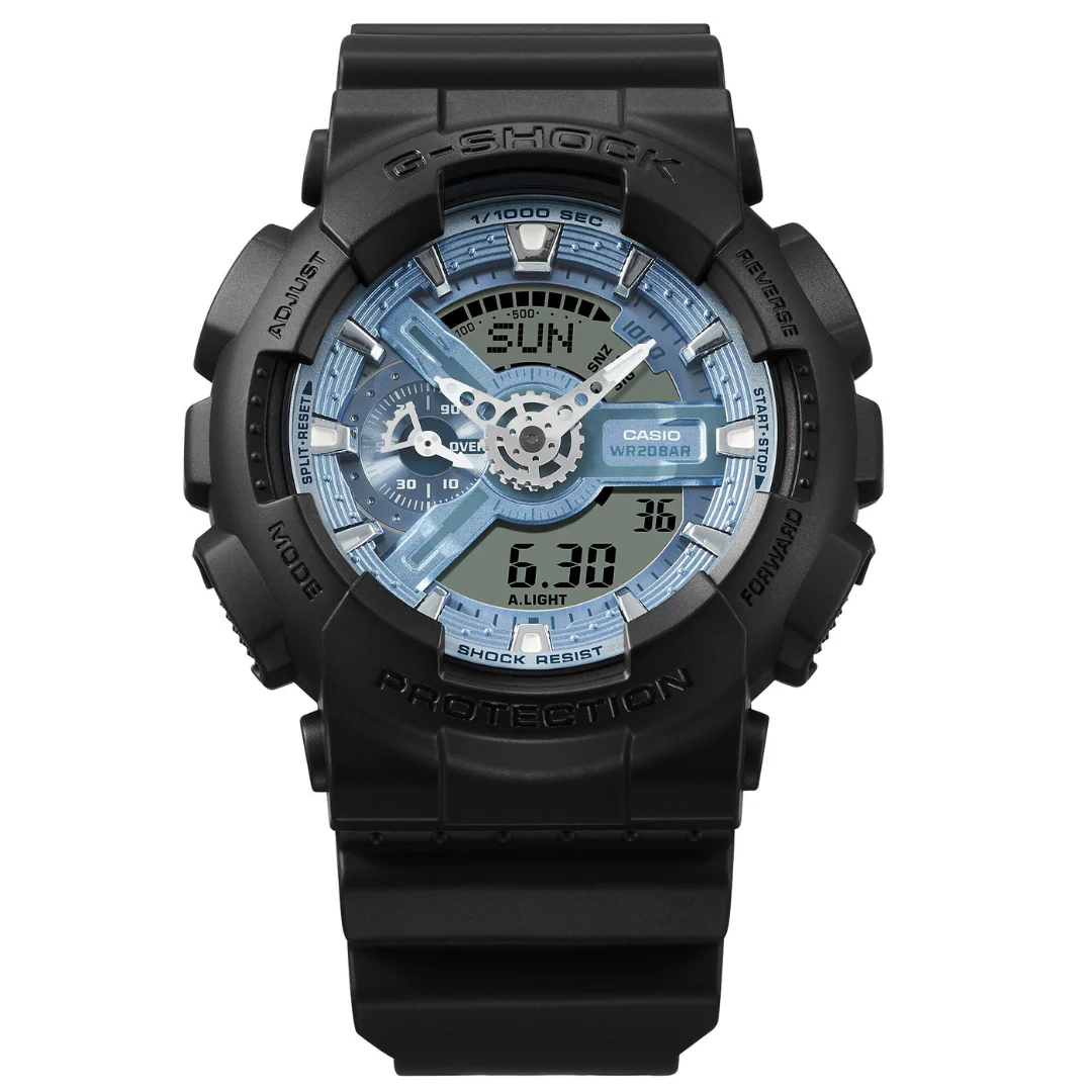 CASIO G-SHOCK GA-110CD-1A2DR ANALOG-DIGITAL BLACK MEN WATCH - Image 2