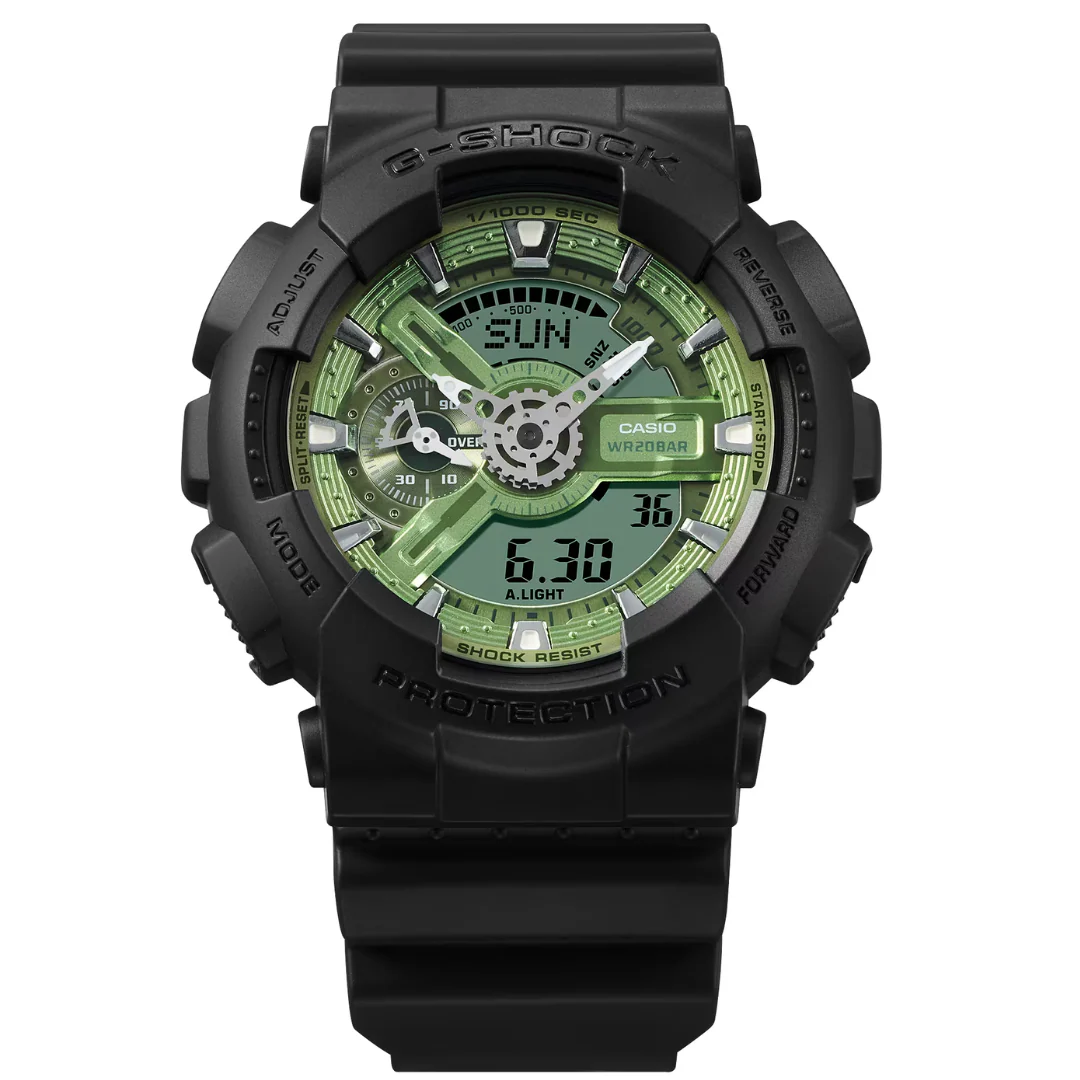 CASIO G-SHOCK GA-110CD-1A3DR ANALOG-DIGITAL BLACK MEN WATCH - Image 2