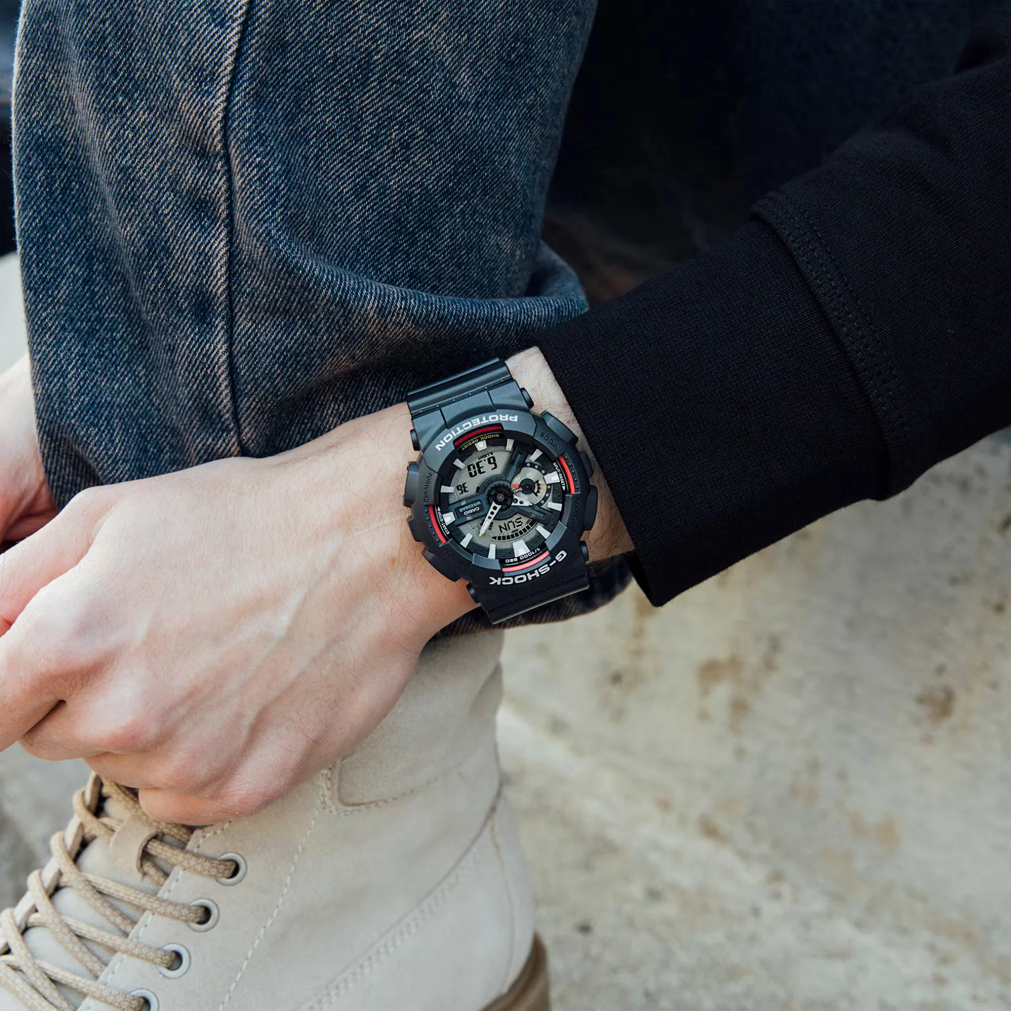CASIO G-SHOCK GA-110RL-1ADR STANDARD ANALOG-DIGITAL BLACK WATCH - Image 9