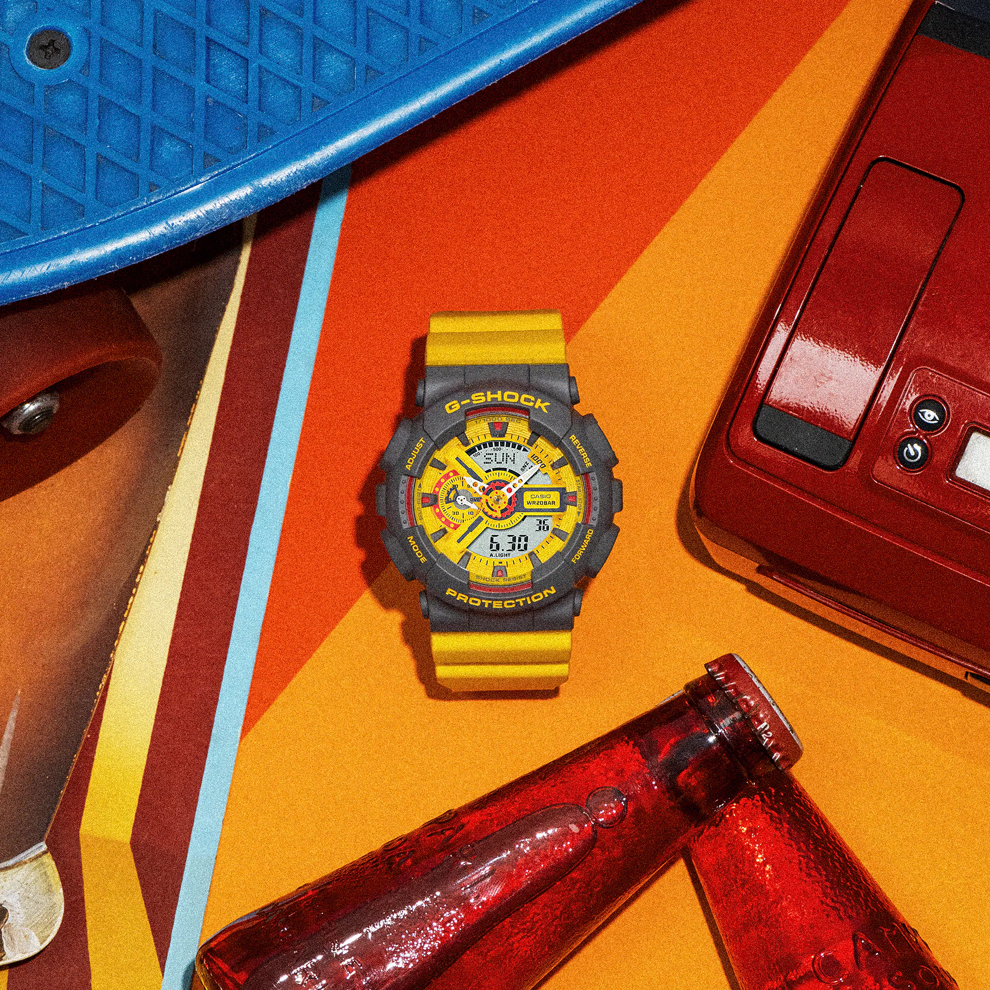 CASIO G-SHOCK GA-110Y-9ADR SPECIAL COLOR MODELS YELLOW WATCH - Image 2