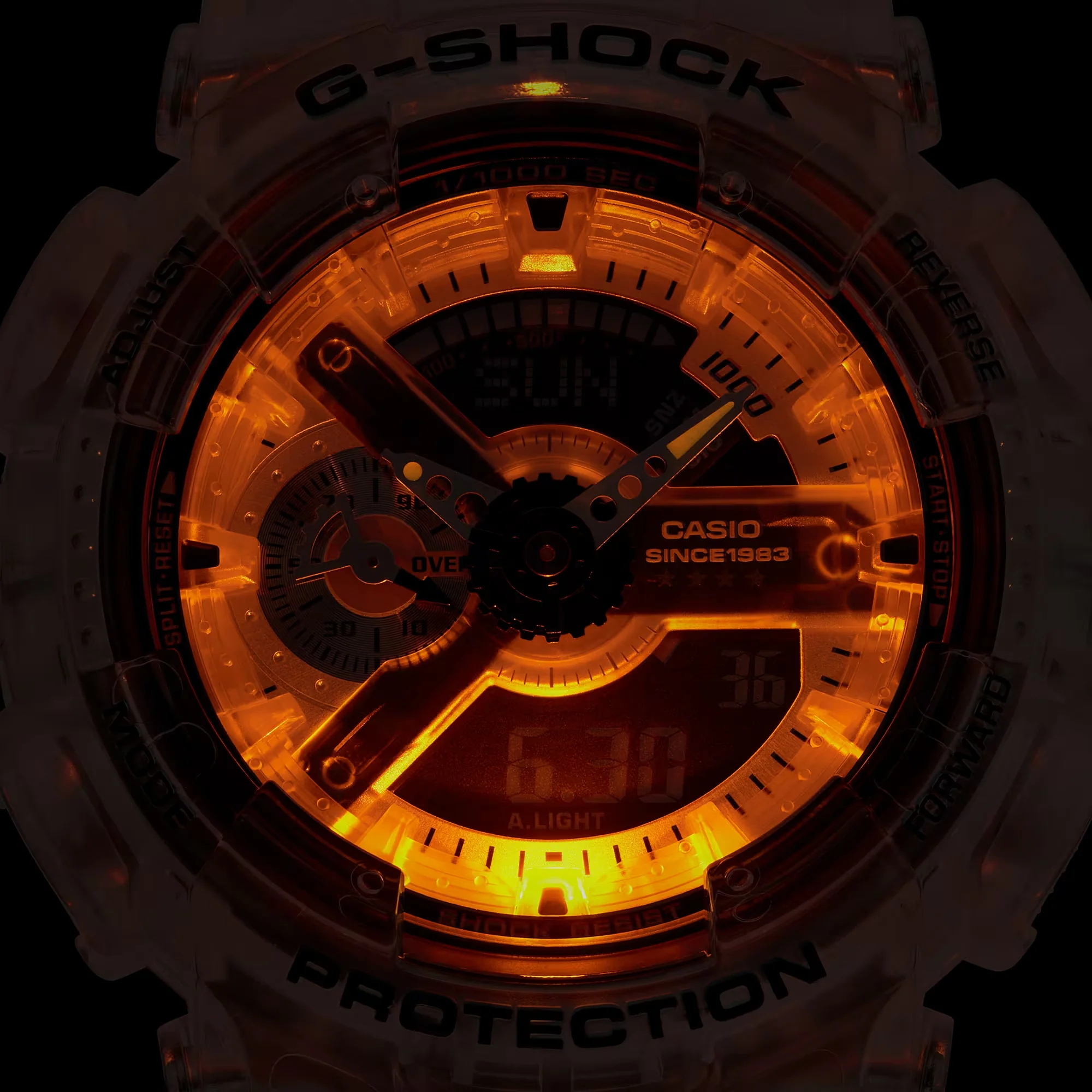 CASIO G-SHOCK GA-114RX-7ADR 40TH ANNIVERSARY CLEAR REMIX ANALOG-DIGITAL TRANSPARENT WATCH - Image 7