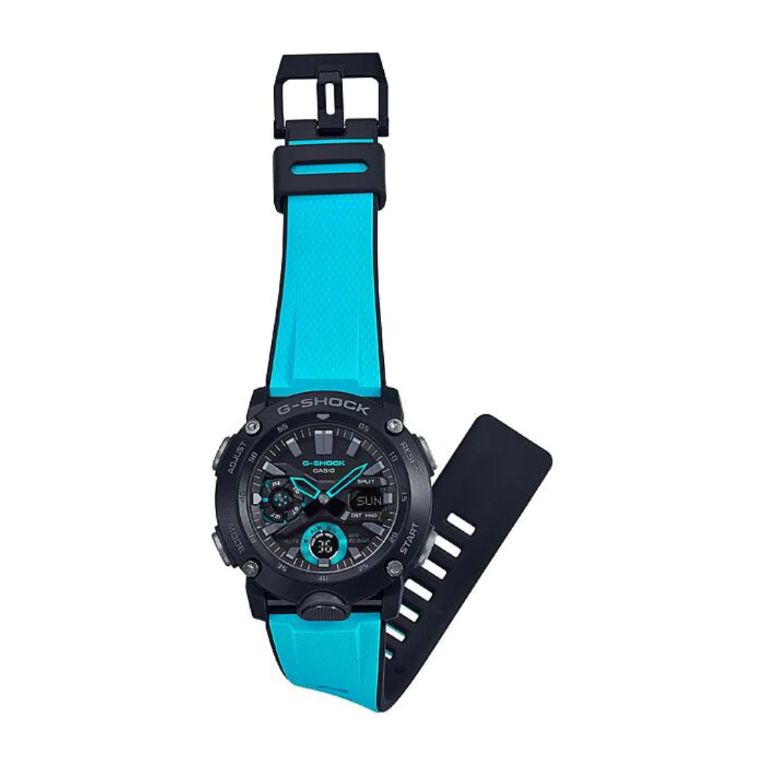 CASIO G-SHOCK GA-2000-1A2DR STANDARD ANALOG-DIGITAL BLUE BLACK WATCH - Image 3