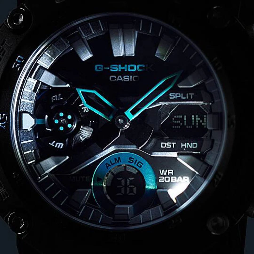 CASIO G-SHOCK GA-2000-1A2DR STANDARD ANALOG-DIGITAL BLUE BLACK WATCH - Image 4