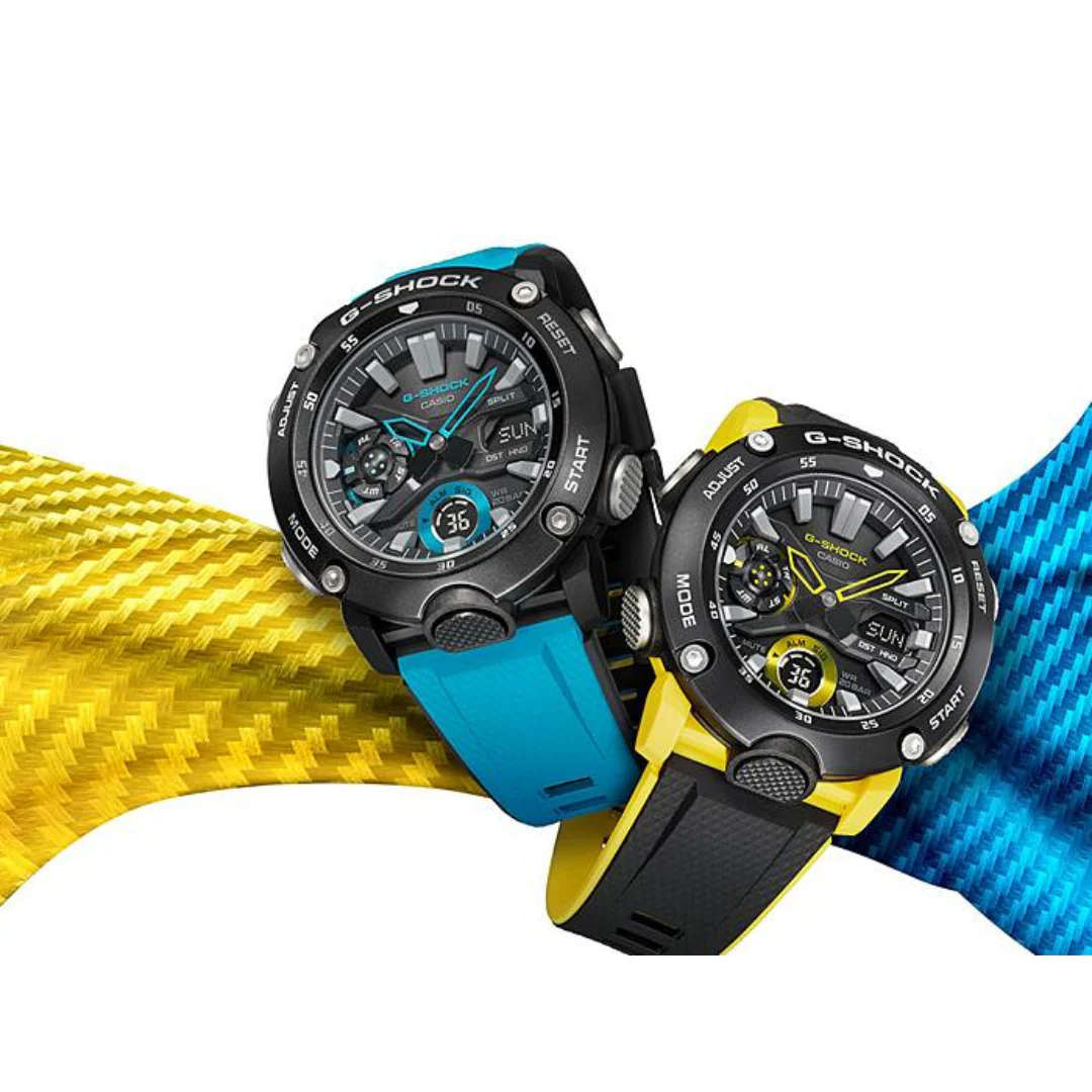CASIO G-SHOCK GA-2000-1A2DR STANDARD ANALOG-DIGITAL BLUE BLACK WATCH - Image 7