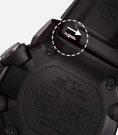 CASIO G-SHOCK GA-2000-1A9DR STANDARD ANALOG-DIGITAL YELLOW BLACK WATCH - Image 3