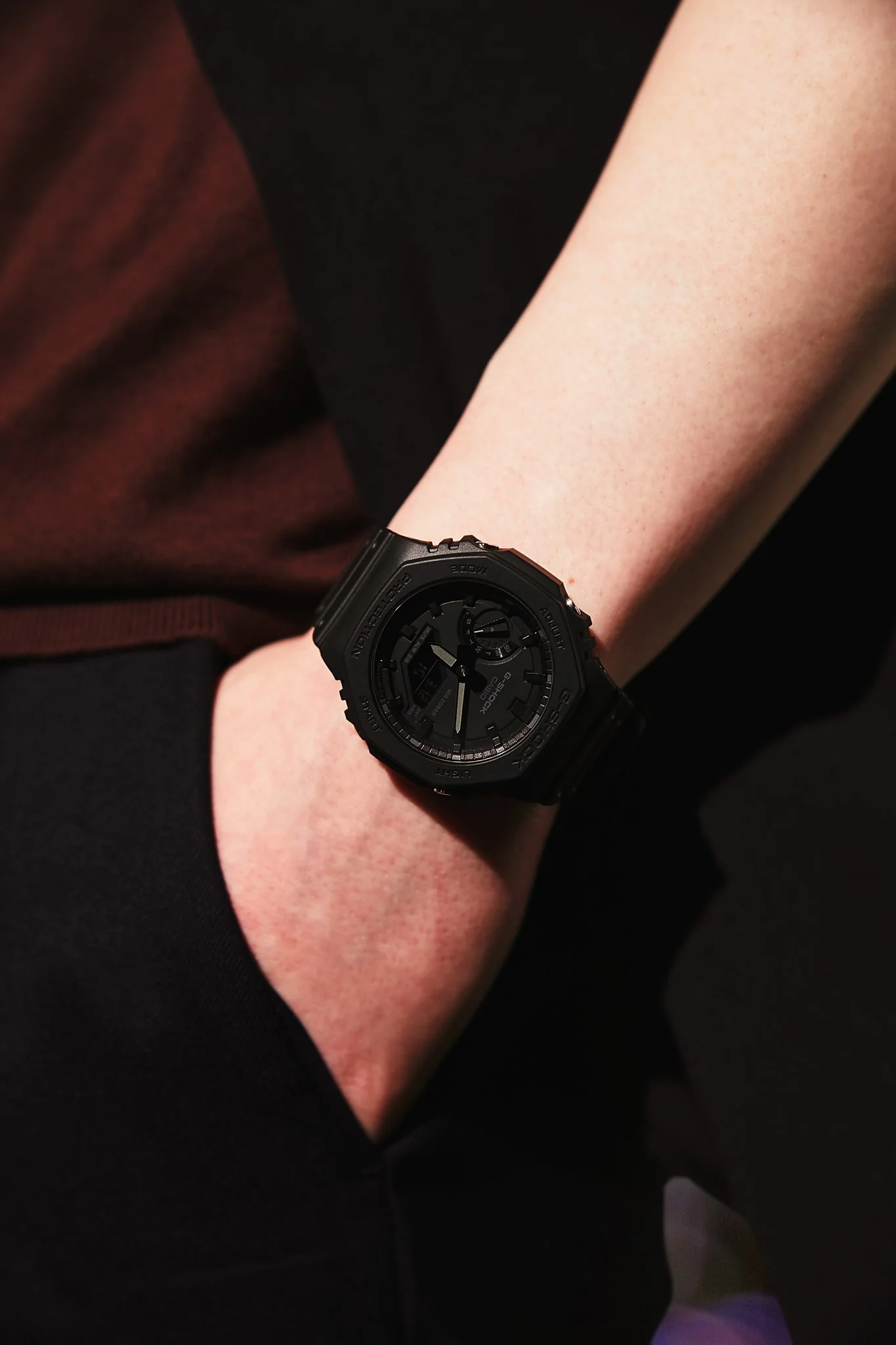 CASIO G-SHOCK GA-2100-1A1DR STANDARD ANALOG-DIGITAL BLACK WATCH - Image 14