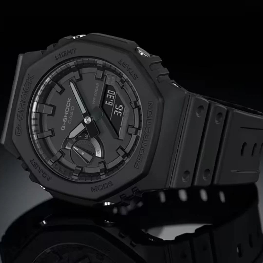 CASIO G-SHOCK GA-2100-1A1DR STANDARD ANALOG-DIGITAL BLACK WATCH - Image 3