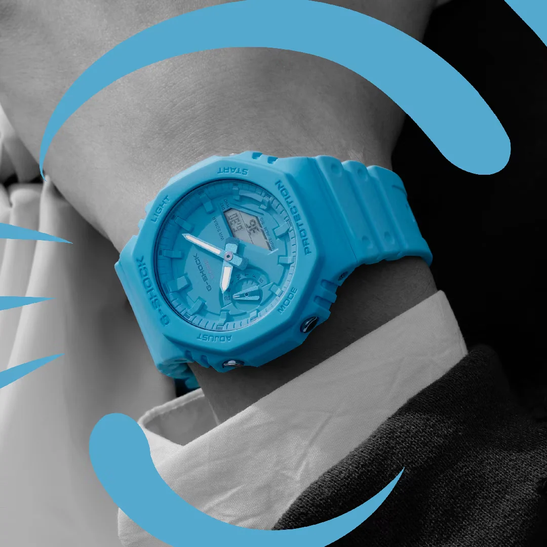 CASIO G-SHOCK GA-2100-2A2DR ANALOG-DIGITAL TURQUOISE WATCH - Image 2