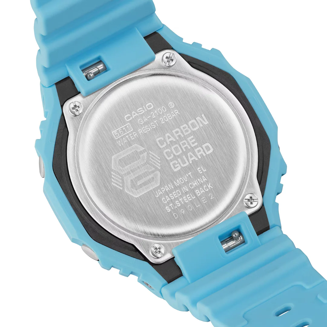 CASIO G-SHOCK GA-2100-2A2DR ANALOG-DIGITAL TURQUOISE WATCH - Image 7