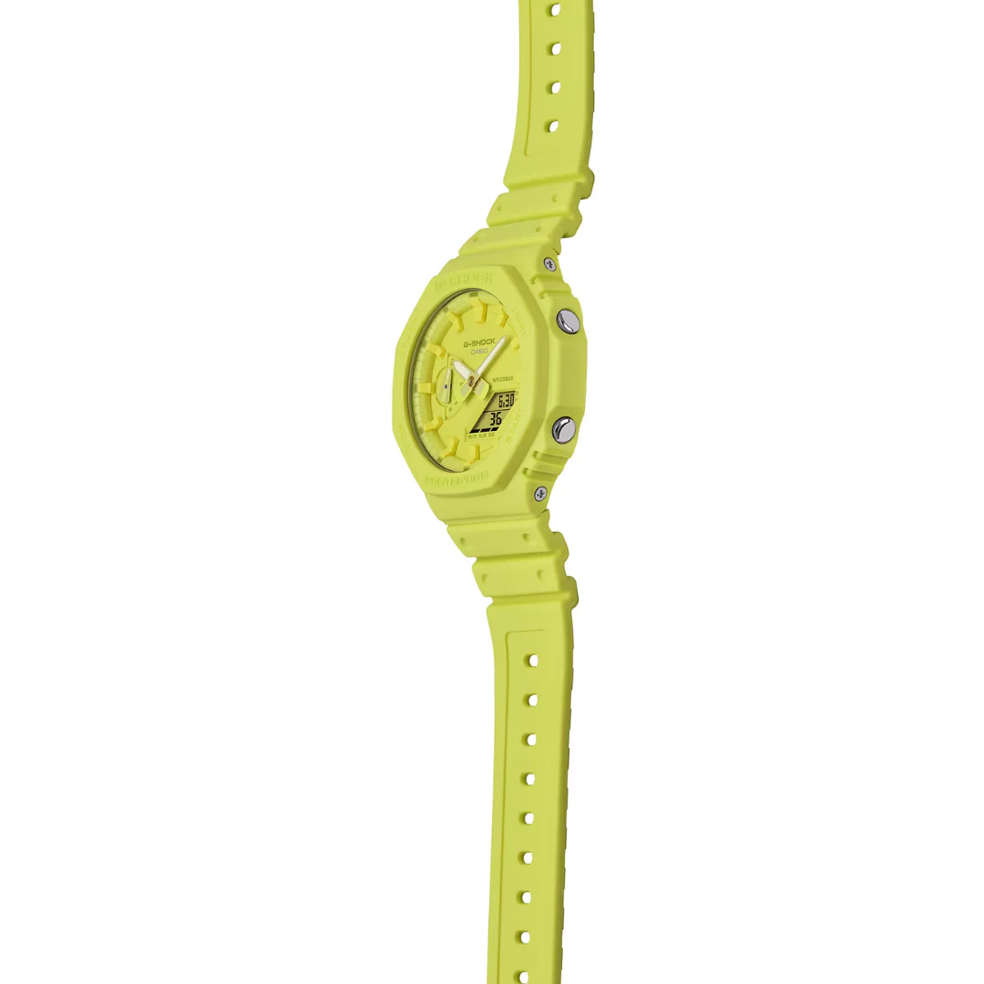 CASIO G-SHOCK GA-2100-9A9DR ANALOG-DIGITAL VOLT YELLOW WATCH - Image 5
