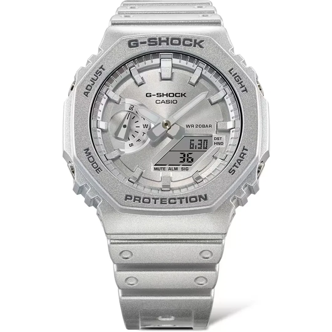 CASIO G-SHOCK GA-2100FF-8ADR ANALOG-DIGITAL METALLIC SILVER WATCH - Image 3