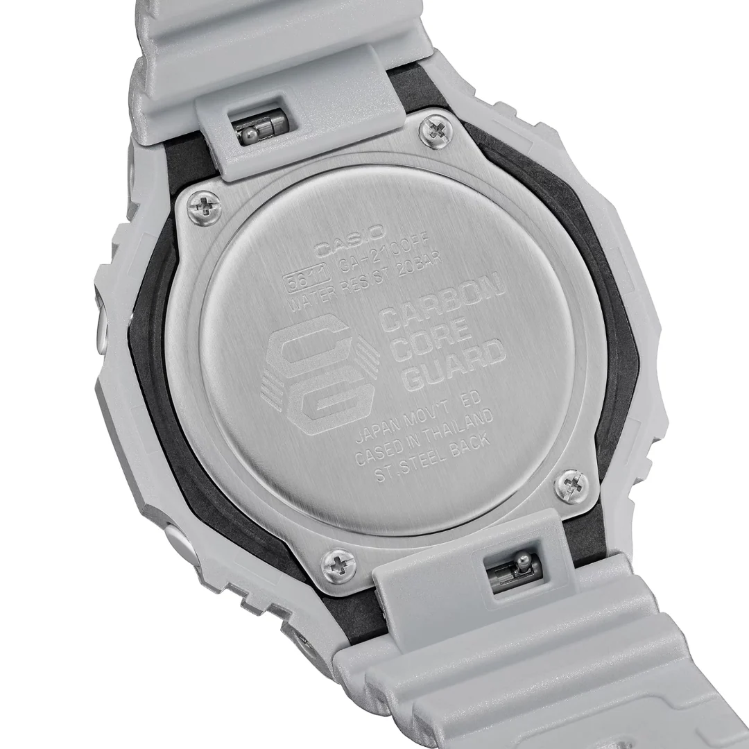 CASIO G-SHOCK GA-2100FF-8ADR ANALOG-DIGITAL METALLIC SILVER WATCH - Image 4