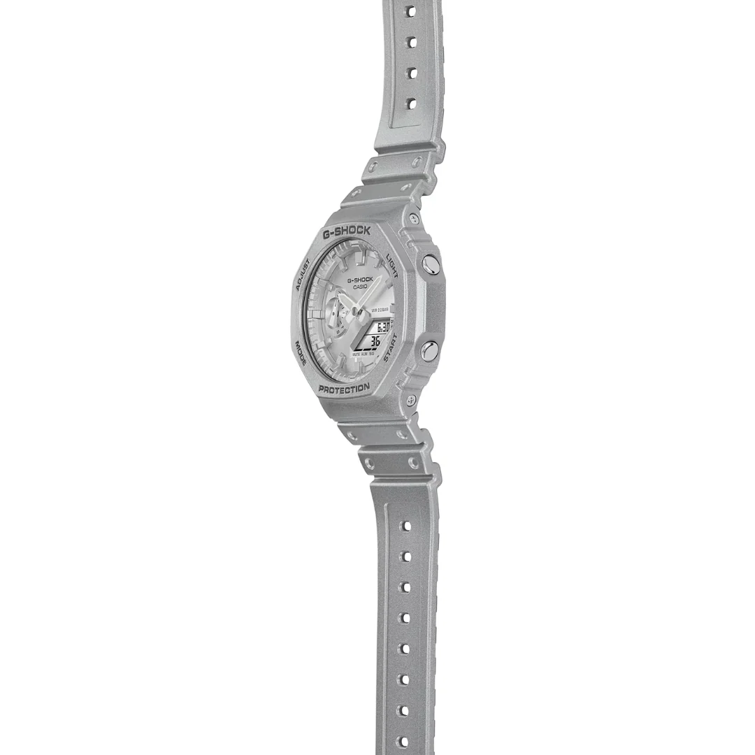 CASIO G-SHOCK GA-2100FF-8ADR ANALOG-DIGITAL METALLIC SILVER WATCH - Image 7