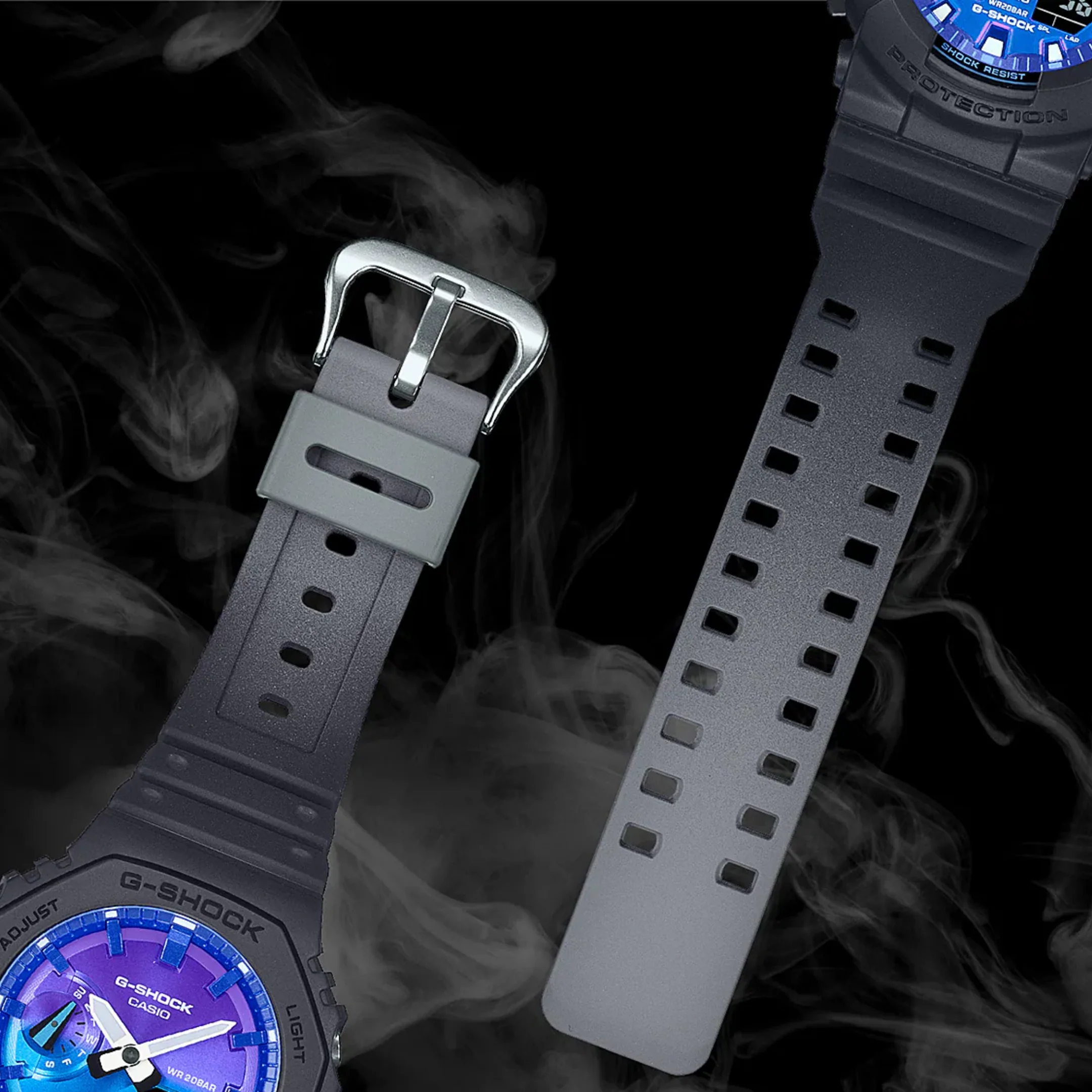 CASIO G-SHOCK GA-2100FL-1ADR STANDARD ANALOG-DIGITAL BLUE MEN WATCH - Image 9