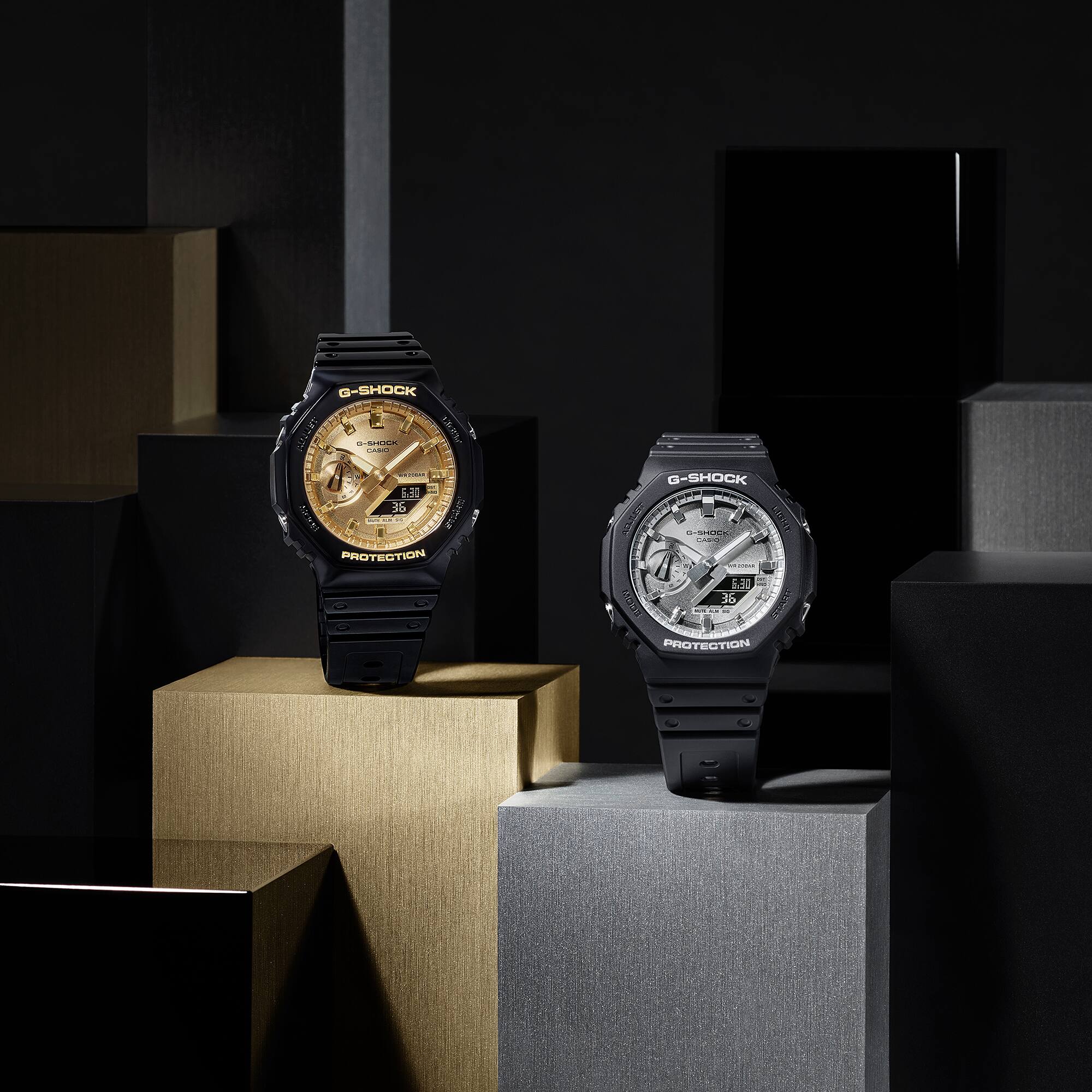 CASIO G-SHOCK GA-2100GB-1ADR ANALOG-DIGITAL BLACK GOLD WATCH - Image 8