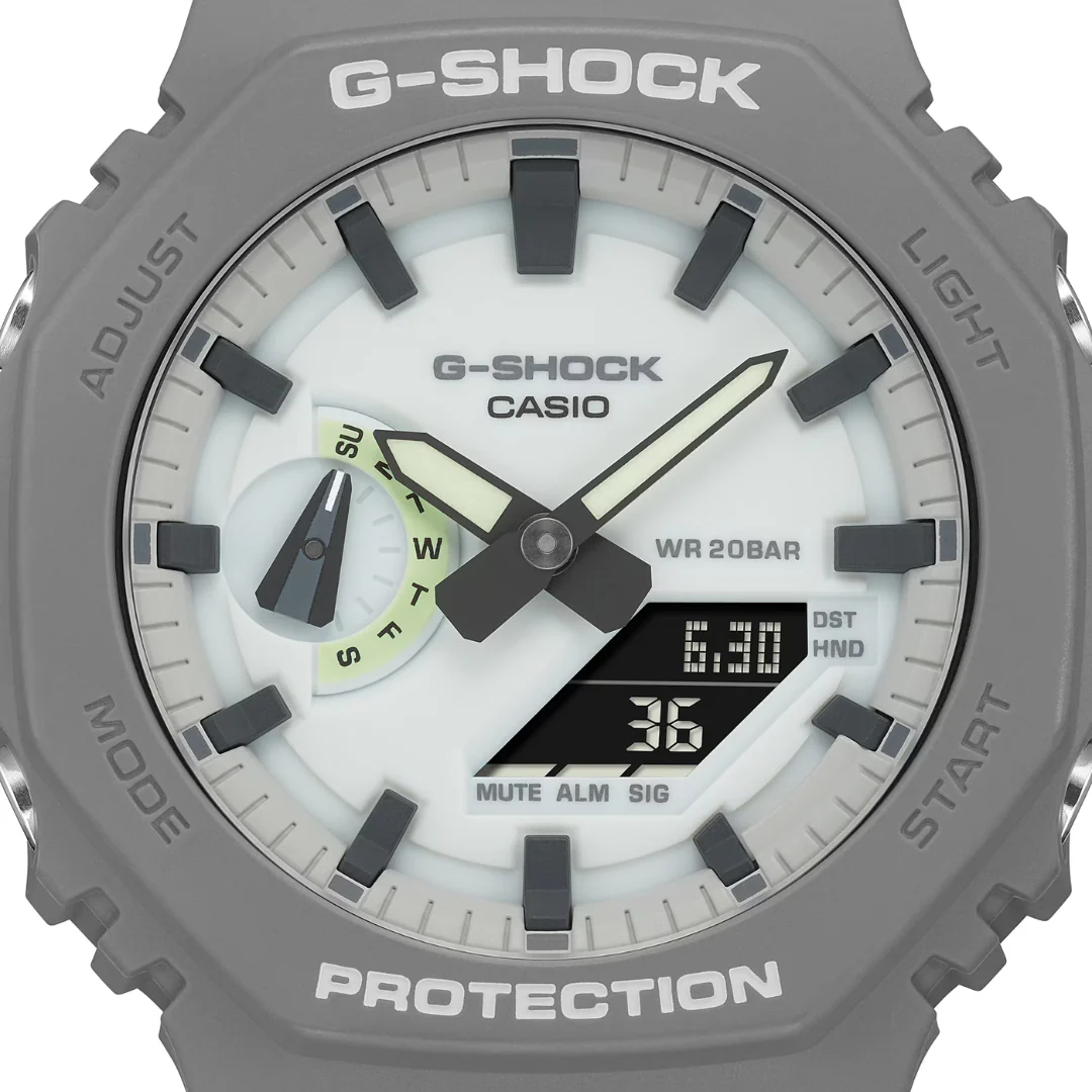 CASIO G-SHOCK GA-2100HD-8ADR ANALOG-DIGITAL GREY WATCH - Image 7