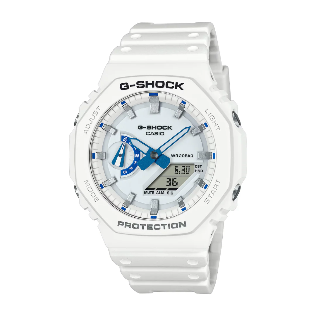 CASIO G-SHOCK GA-2100HDS-7ADR STANDARD ANALOG-DIGITAL WHITE WATCH