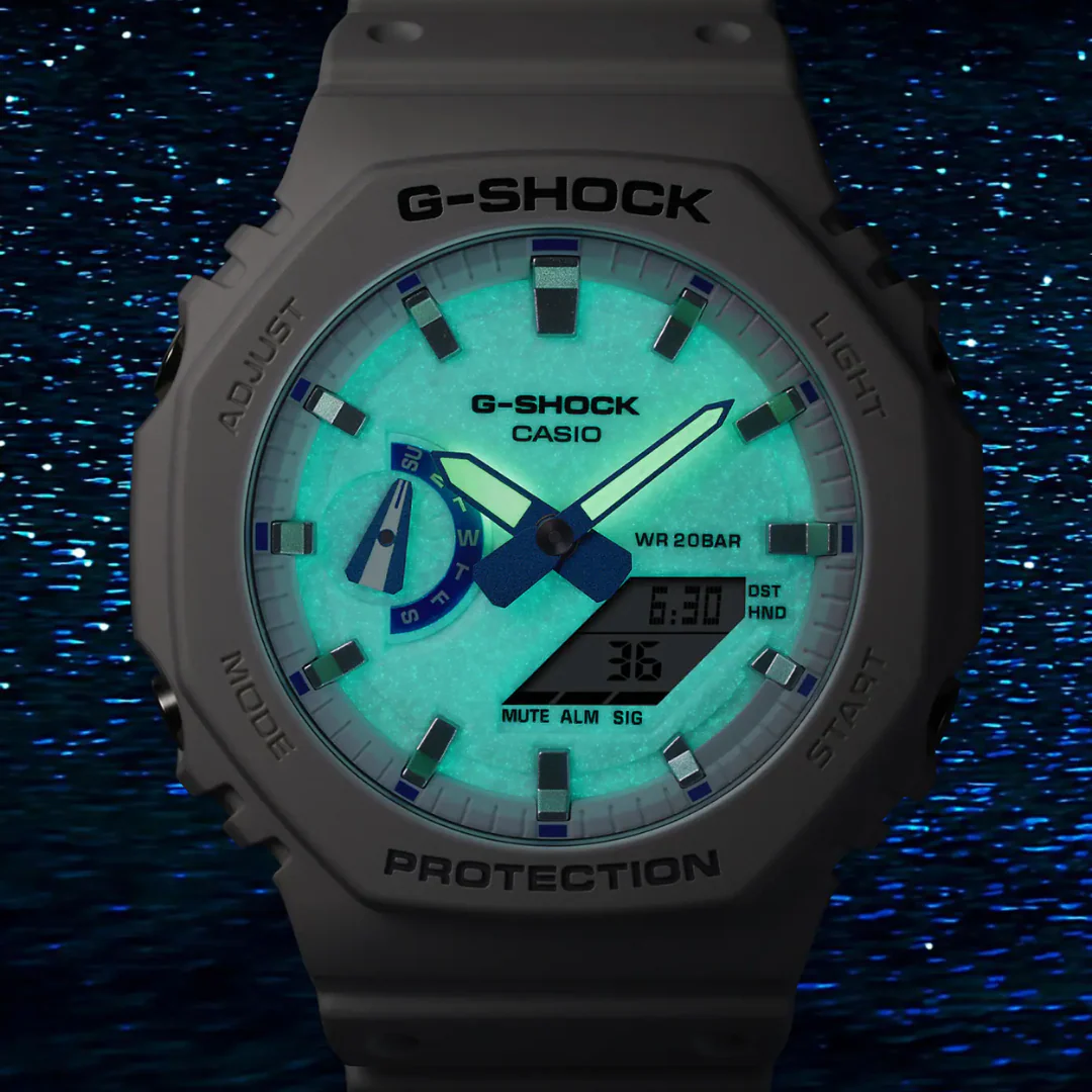 CASIO G-SHOCK GA-2100HDS-7ADR STANDARD ANALOG-DIGITAL WHITE WATCH - Image 3