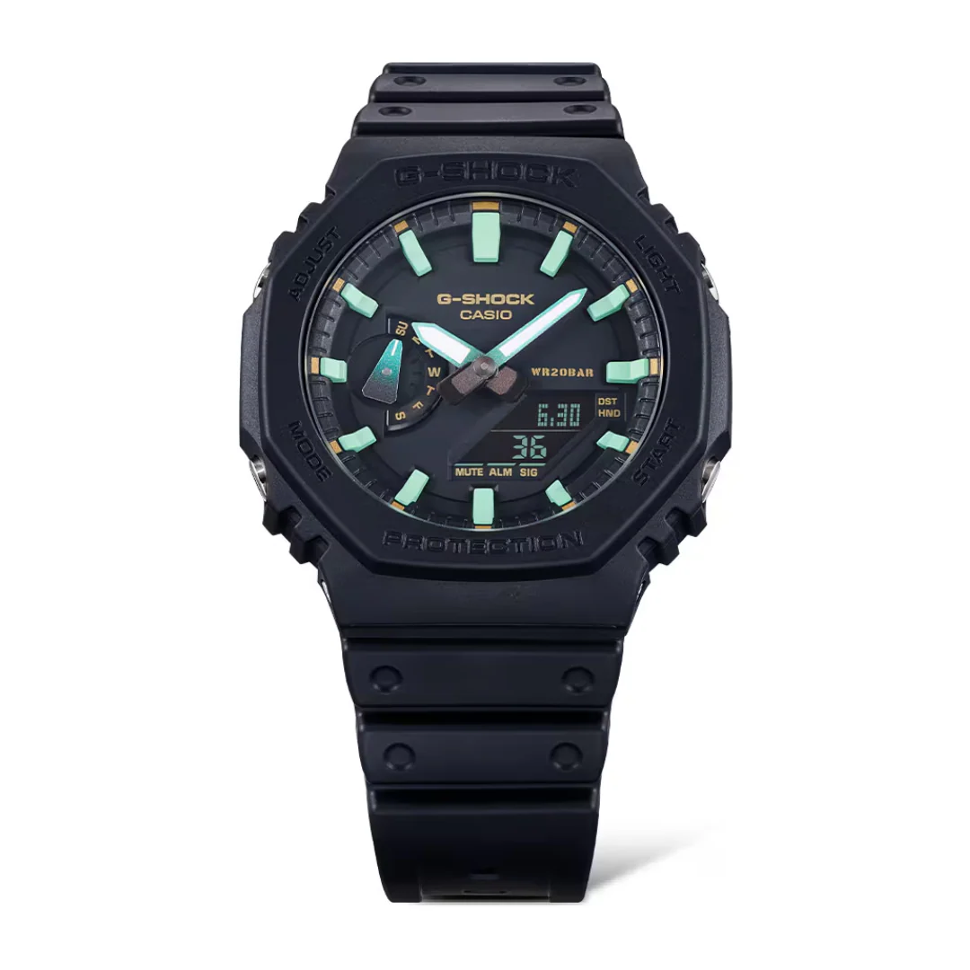 CASIO G-SHOCK GA-2100RC-1ADR ANALOG-DIGITAL BLACK WATCH - Image 2