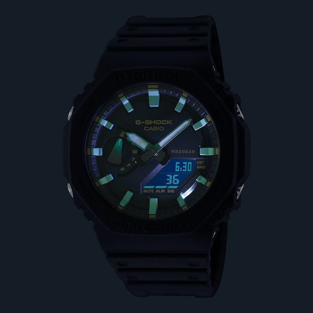 CASIO G-SHOCK GA-2100RC-1ADR ANALOG-DIGITAL BLACK WATCH - Image 4