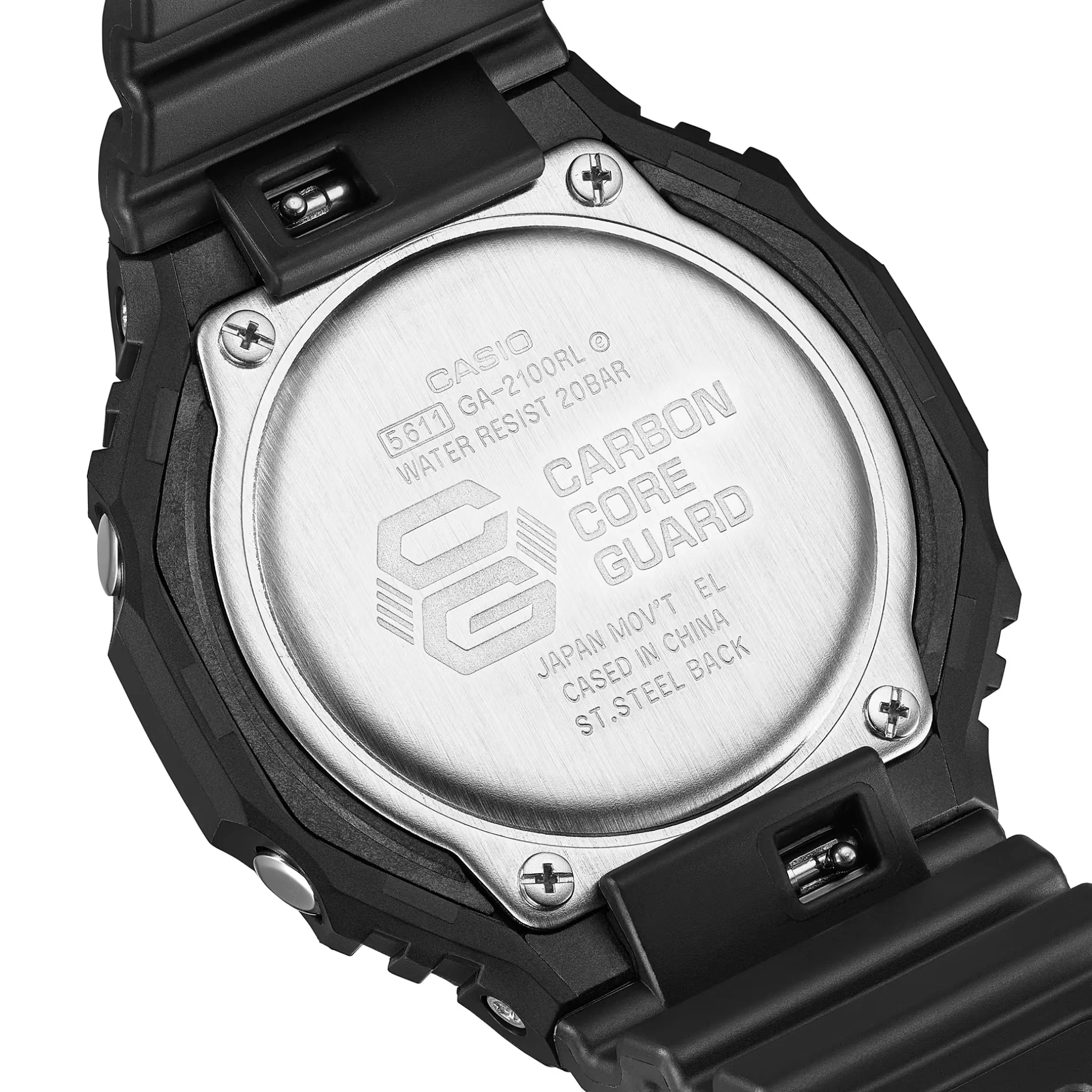 CASIO G-SHOCK GA-2100RL-1ADR STANDARD ANALOG-DIGITAL BLACK MEN WATCH - Image 3