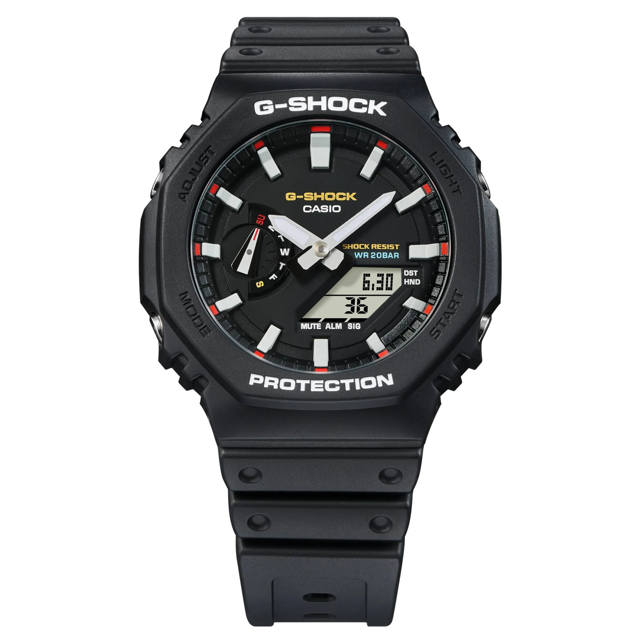CASIO G-SHOCK GA-2100RL-1ADR STANDARD ANALOG-DIGITAL BLACK MEN WATCH - Image 6
