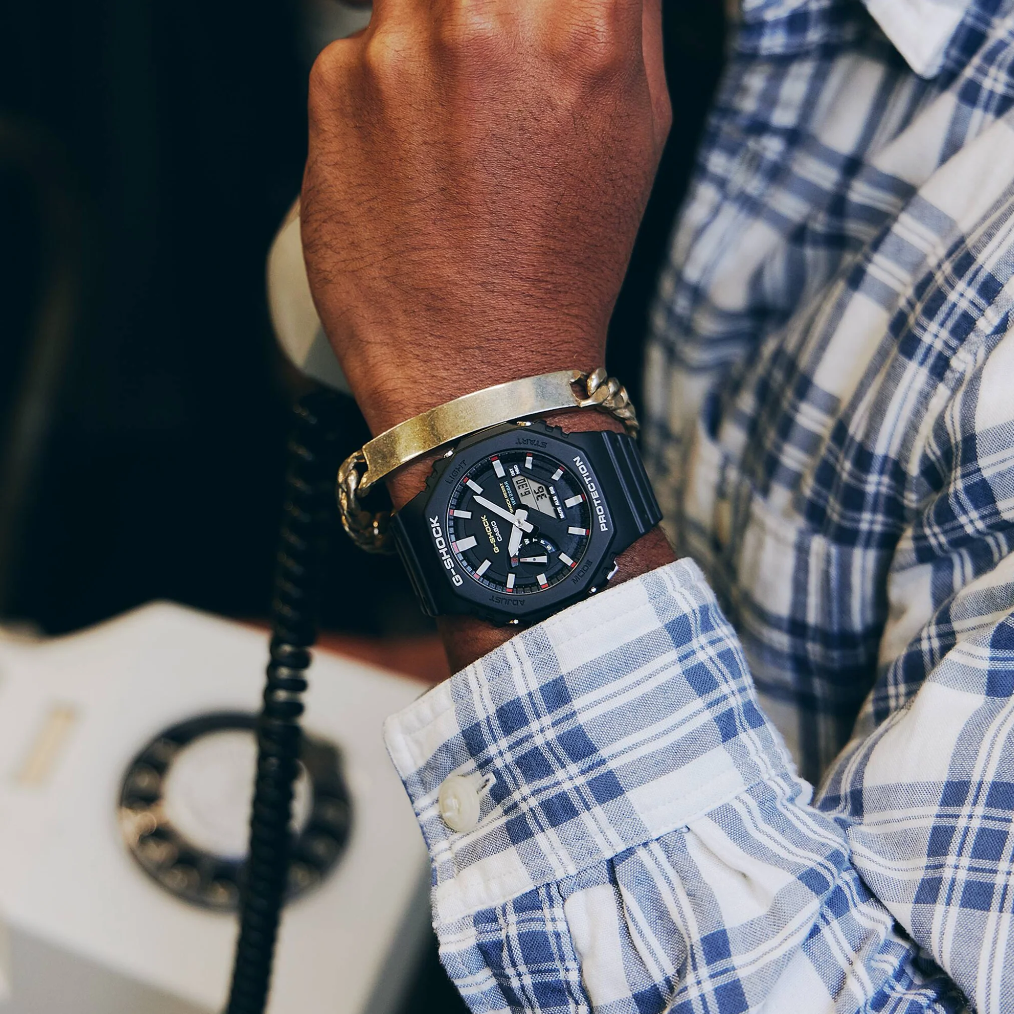 CASIO G-SHOCK GA-2100RL-1ADR STANDARD ANALOG-DIGITAL BLACK MEN WATCH - Image 8