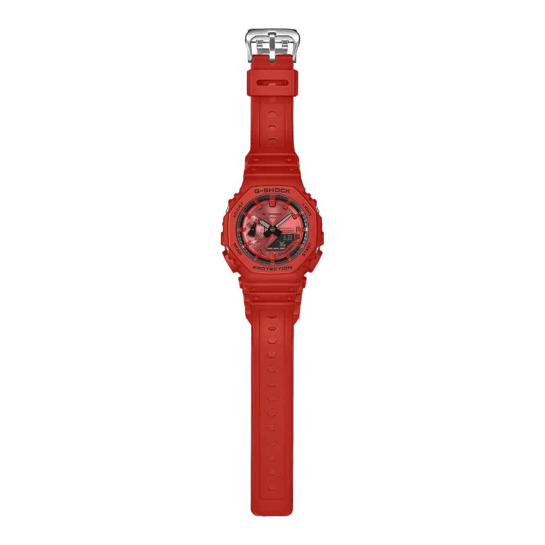 CASIO G-SHOCK GA-2100RRB-4ADR STANDARD ANALOG-DIGITAL RED MEN WATCH - Image 4