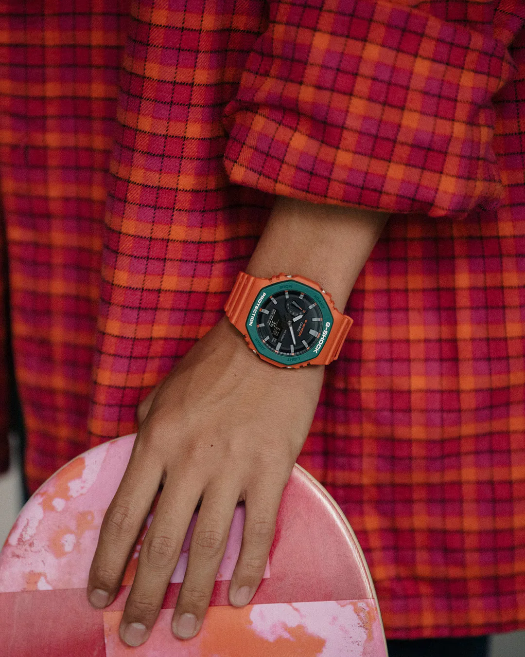 CASIO G-SHOCK GA-2110SC-4ADR STANDARD ANALOG-DIGITAL ORANGE WATCH - Image 3