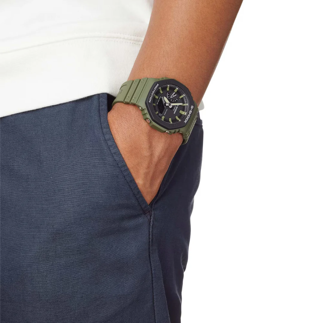 CASIO G-SHOCK GA-2110SU-3ADR SPECIAL COLOUR MODELS GREEN WATCH - Image 3