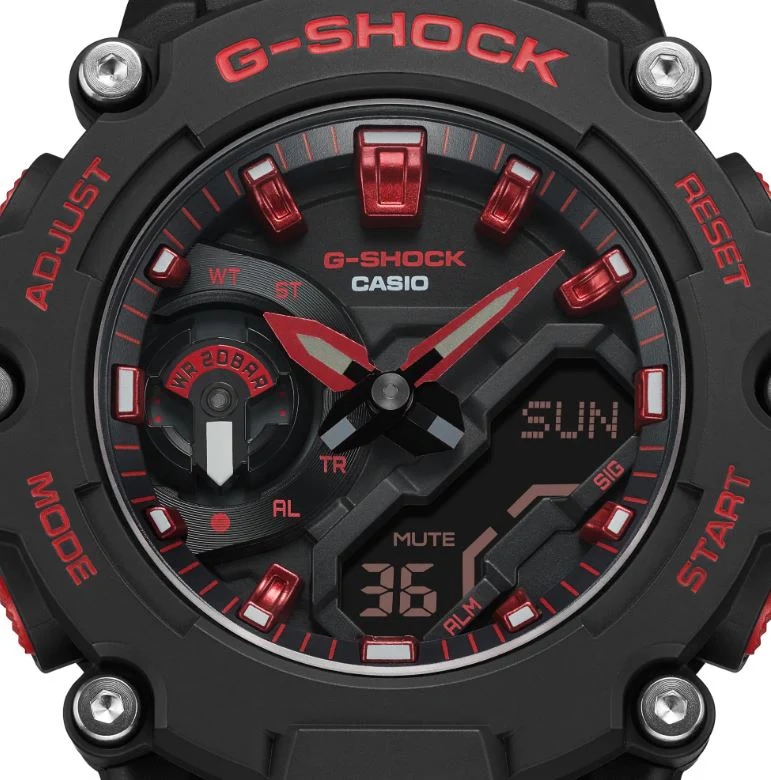 CASIO G-SHOCK GA-2200BNR-1ADR STANDARD ANALOG-DIGITAL BLACK WATCH - Image 5