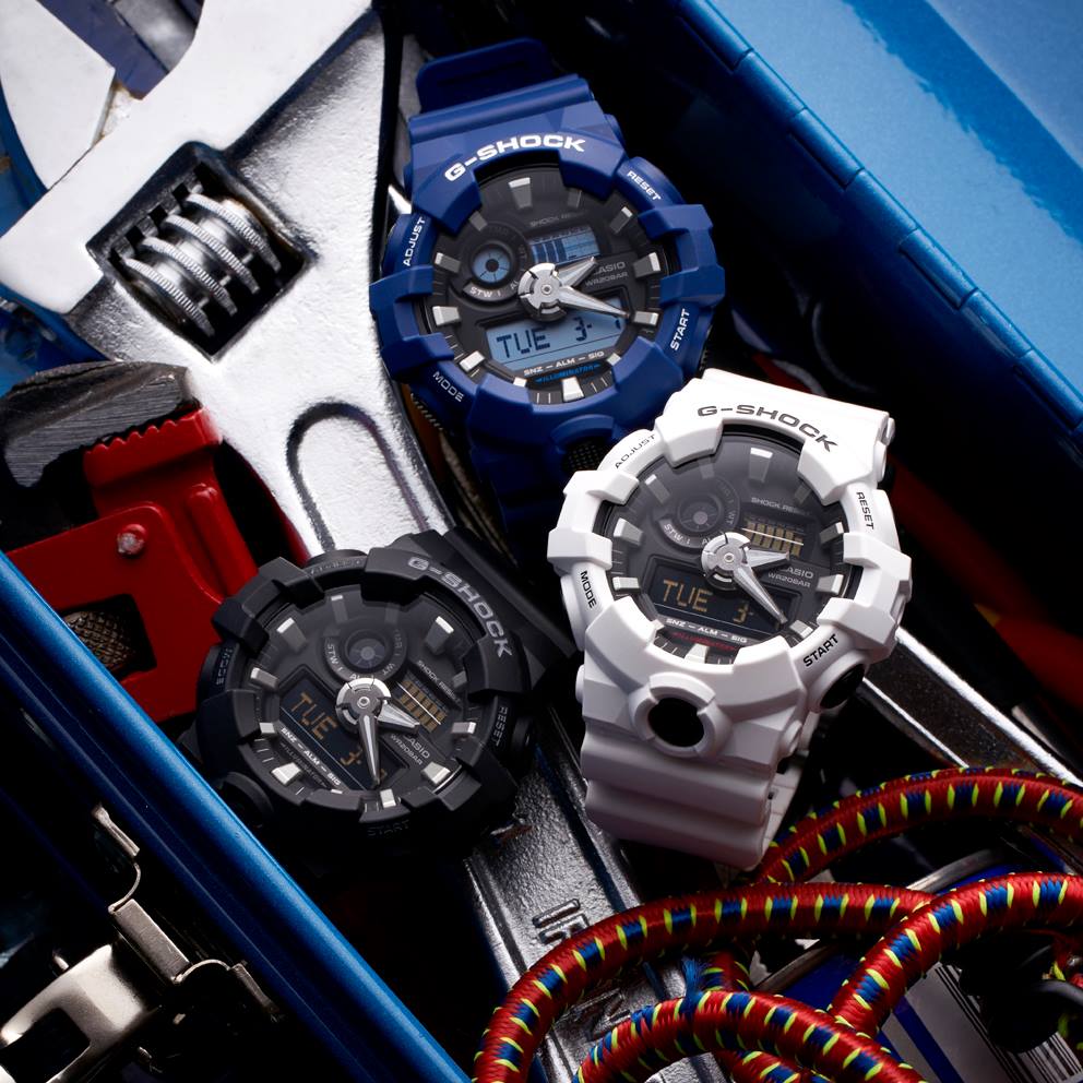 CASIO G-SHOCK GA-700-7ADR STANDARD ANALOG-DIGITAL WHITE WATCH - Image 3