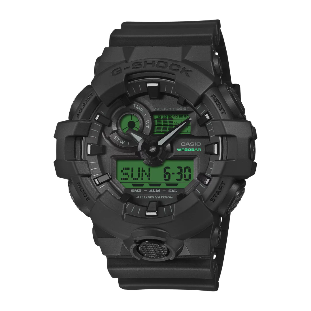 CASIO G-SHOCK GA-700BEG-1ADR SPECIAL COLOR MODELS BLACK MEN WATCH