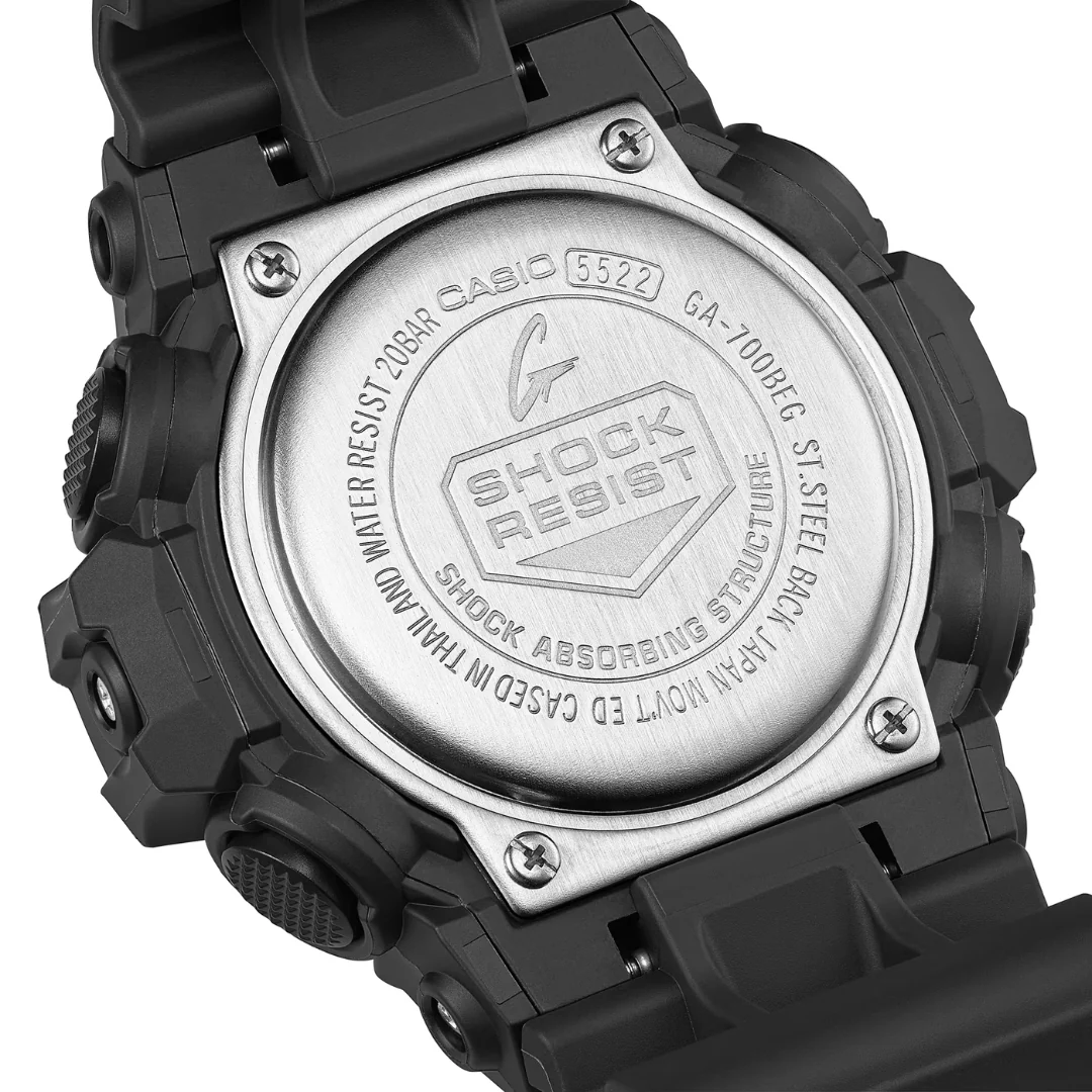 CASIO G-SHOCK GA-700BEG-1ADR SPECIAL COLOR MODELS BLACK MEN WATCH - Image 3