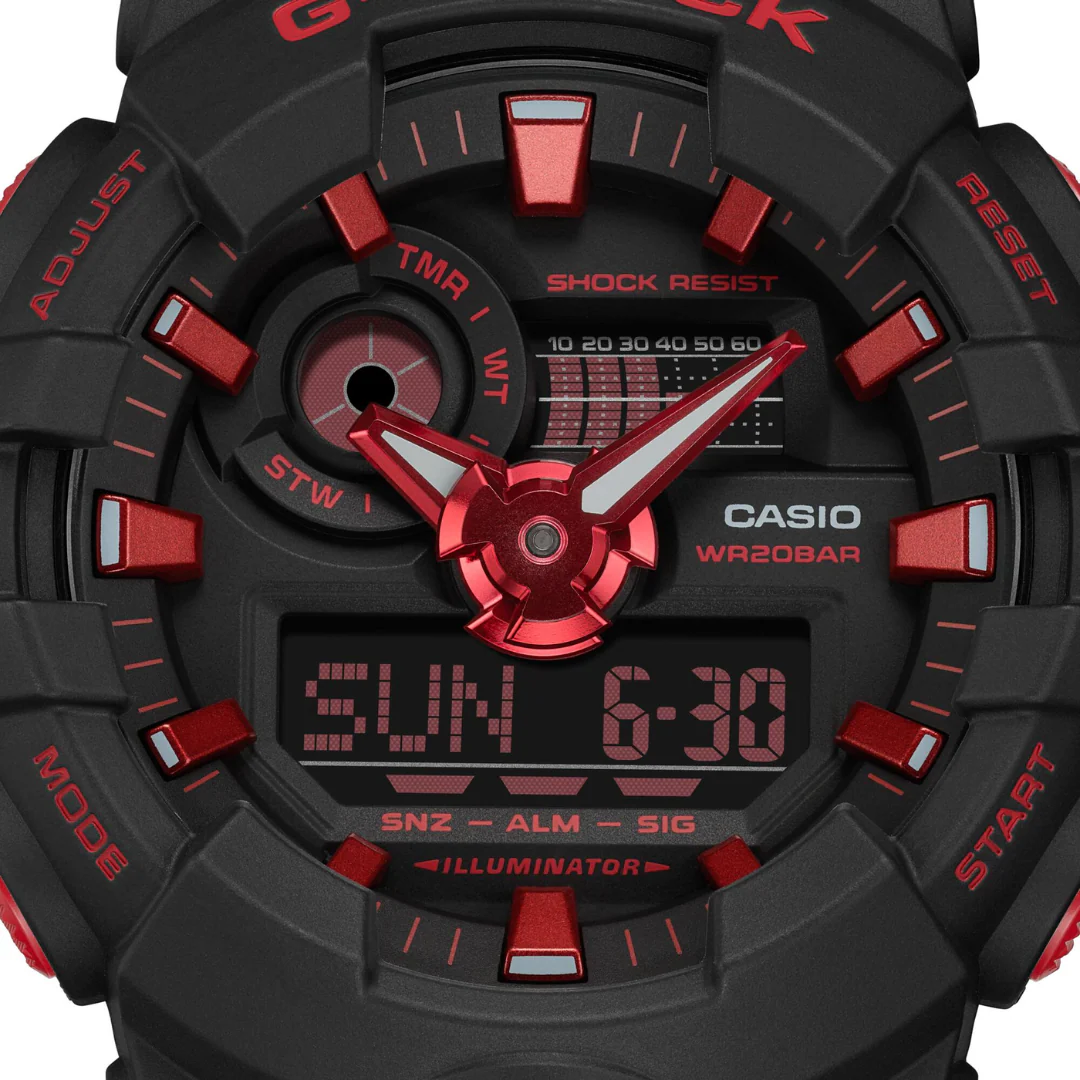 CASIO G-SHOCK GA-700BNR-1ADR SPECIAL COLOUR MODELS BLACK WATCH - Image 3