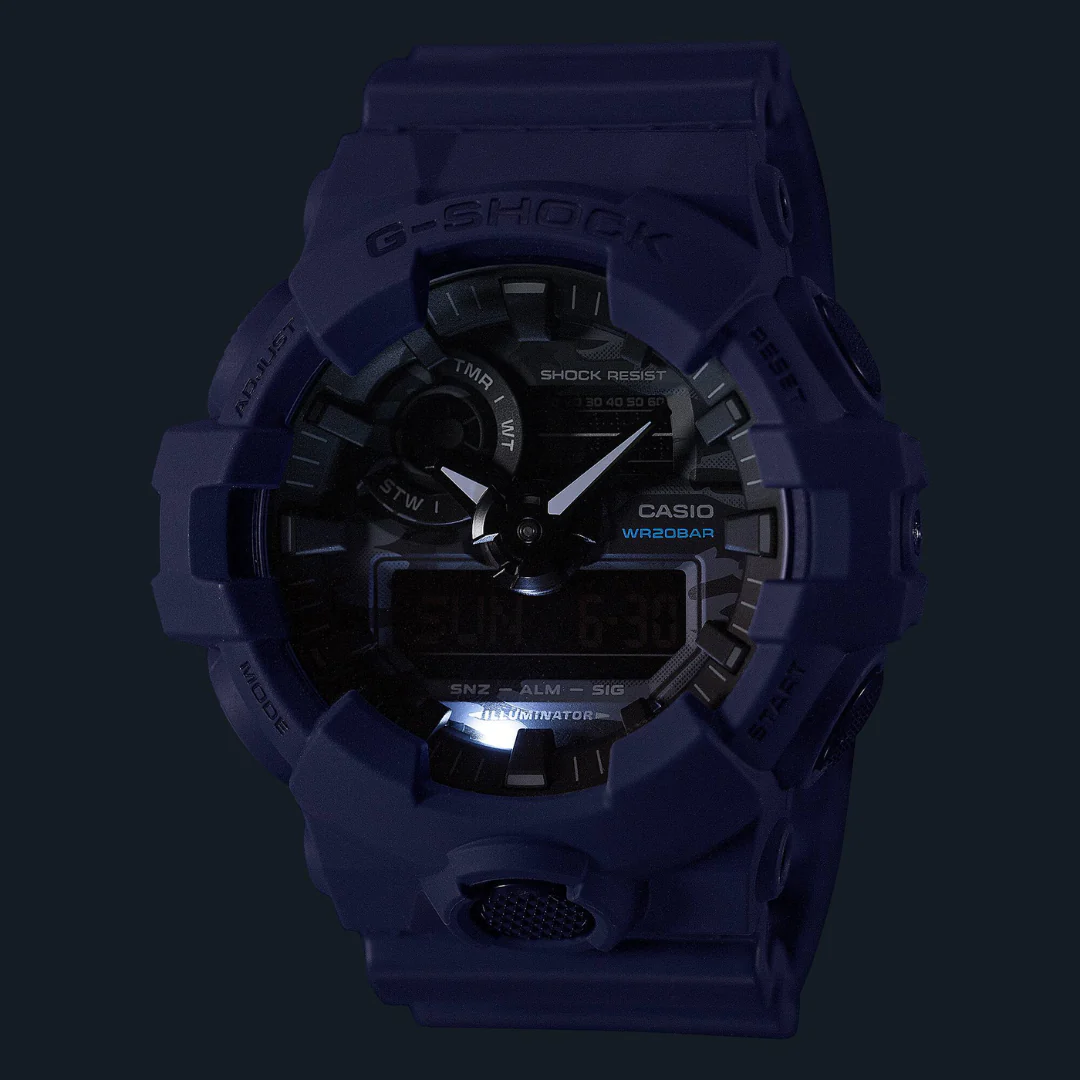 CASIO G-SHOCK GA-700CA-2ADR SPECIAL COLOUR MODELS BLUE WATCH - Image 2
