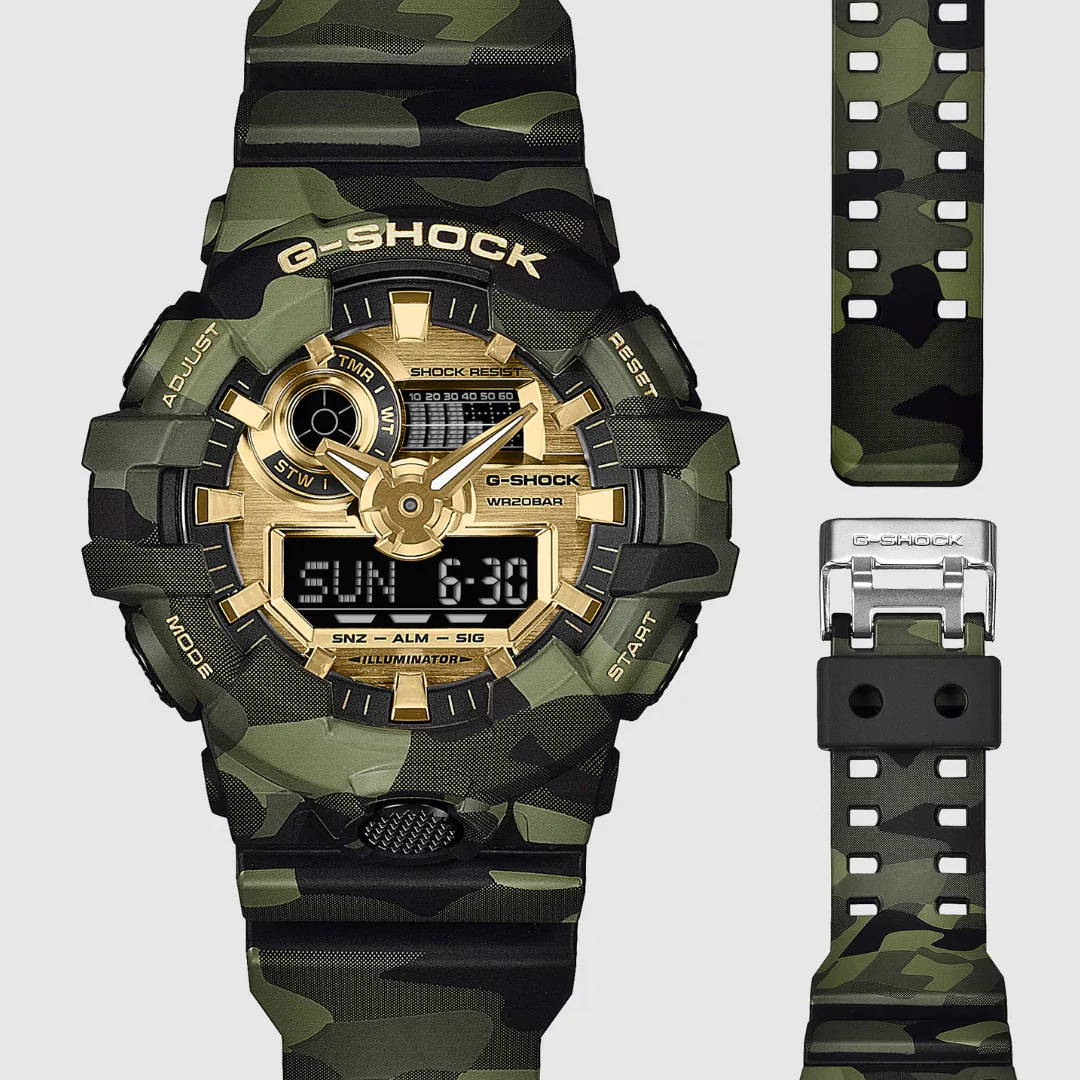 CASIO G-SHOCK GA-700CMG-3ADR BOLD CAMO MEN WATCH - Image 3