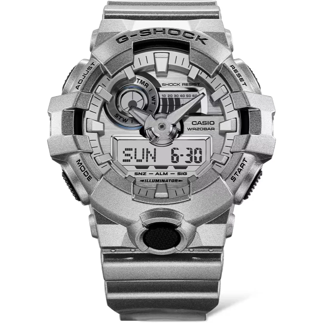 CASIO G-SHOCK GA-700FF-8ADR STANDARD ANALOG-DIGITAL METALLIC SILVER WATCH - Image 2