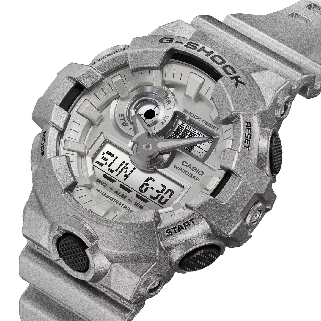 CASIO G-SHOCK GA-700FF-8ADR STANDARD ANALOG-DIGITAL METALLIC SILVER WATCH - Image 3