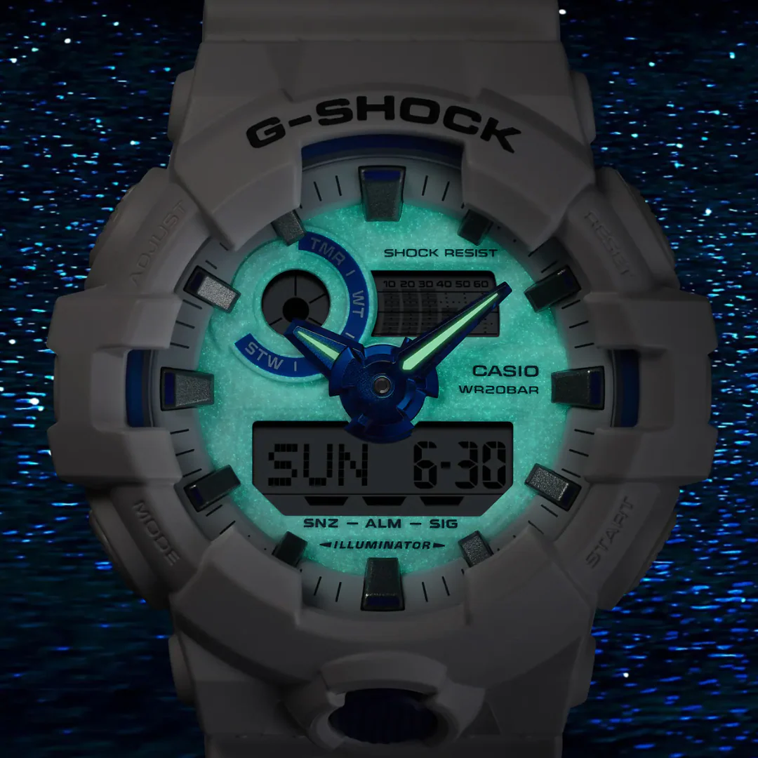 CASIO G-SHOCK GA-700HDS-7ADR STANDARD ANALOG-DIGITAL WHITE WATCH - Image 3