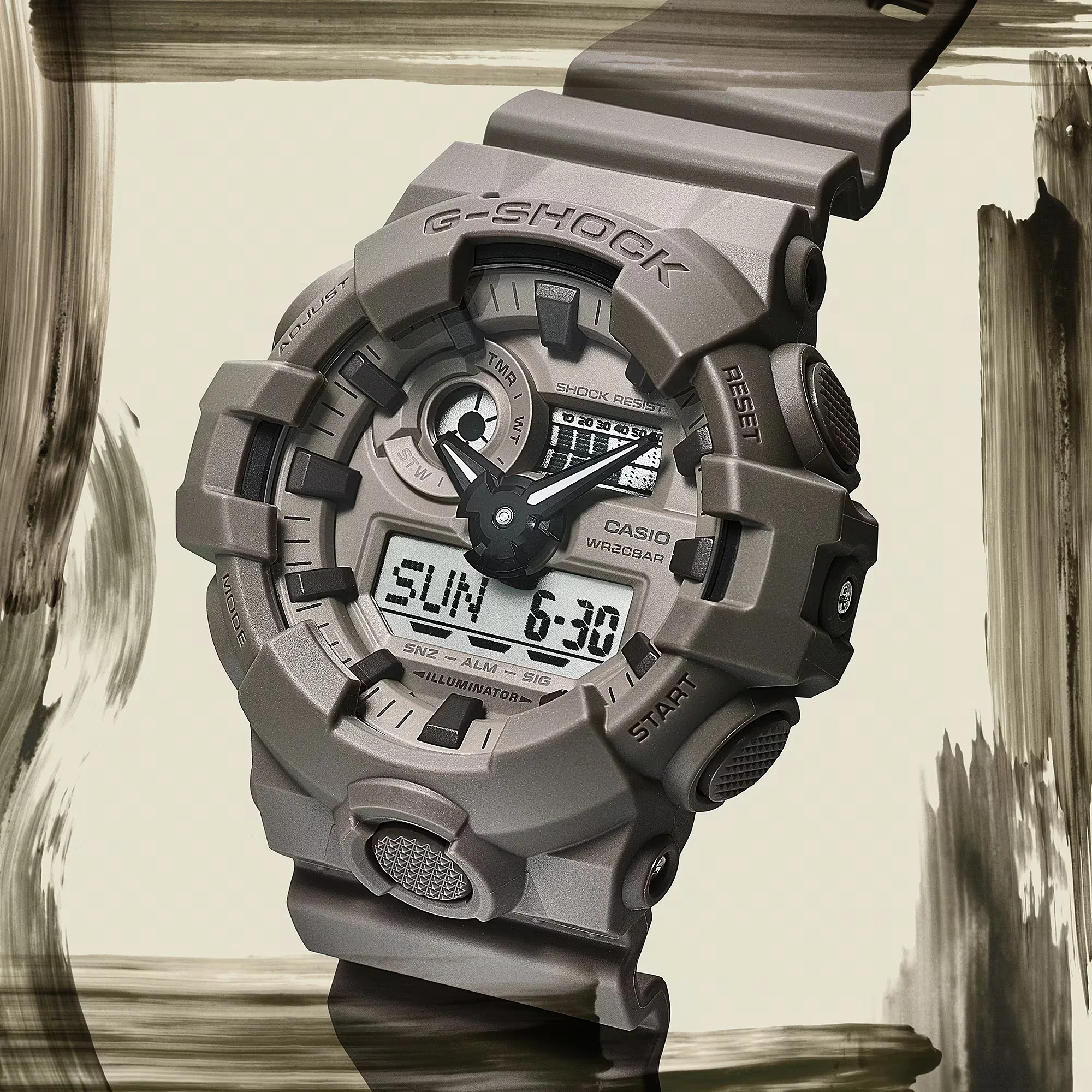 CASIO G-SHOCK GA-700NC-5ADR ANALOG-DIGITAL GREY MEN WATCH - Image 2