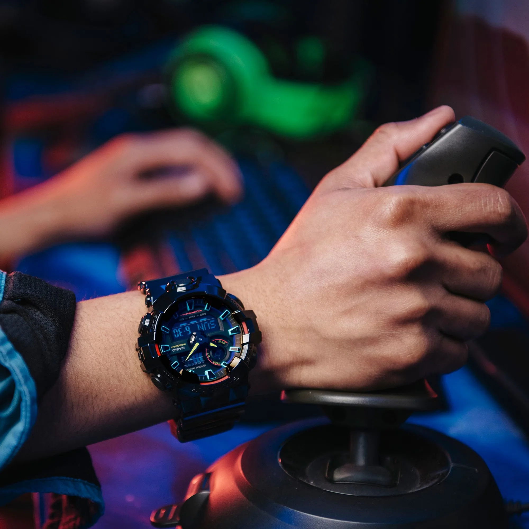 CASIO G-SHOCK GA-700RGB-1ADR VIRTUAL RAINBOW ANALOG DIGITAL BLACK WATCH - Image 9