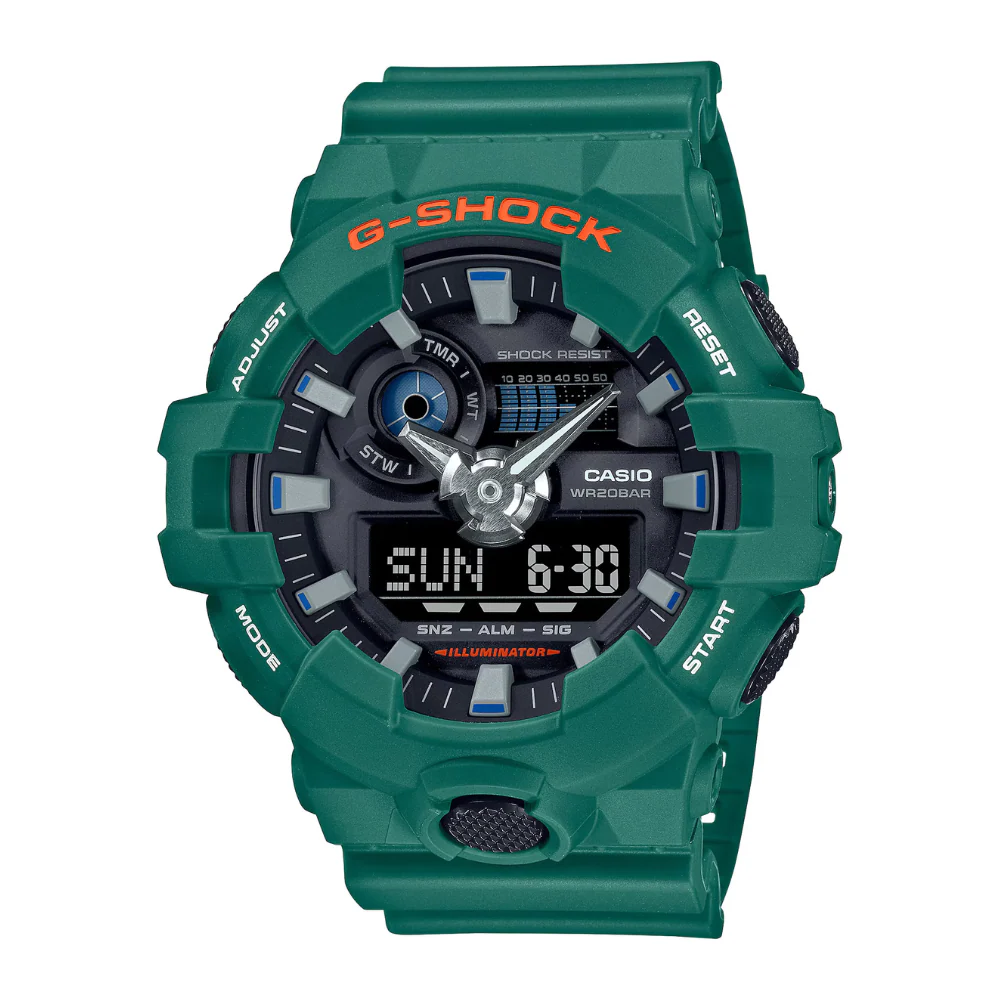 CASIO G-SHOCK GA-700SC-3ADR STANDARD ANALOG-DIGITAL GREEN WATCH