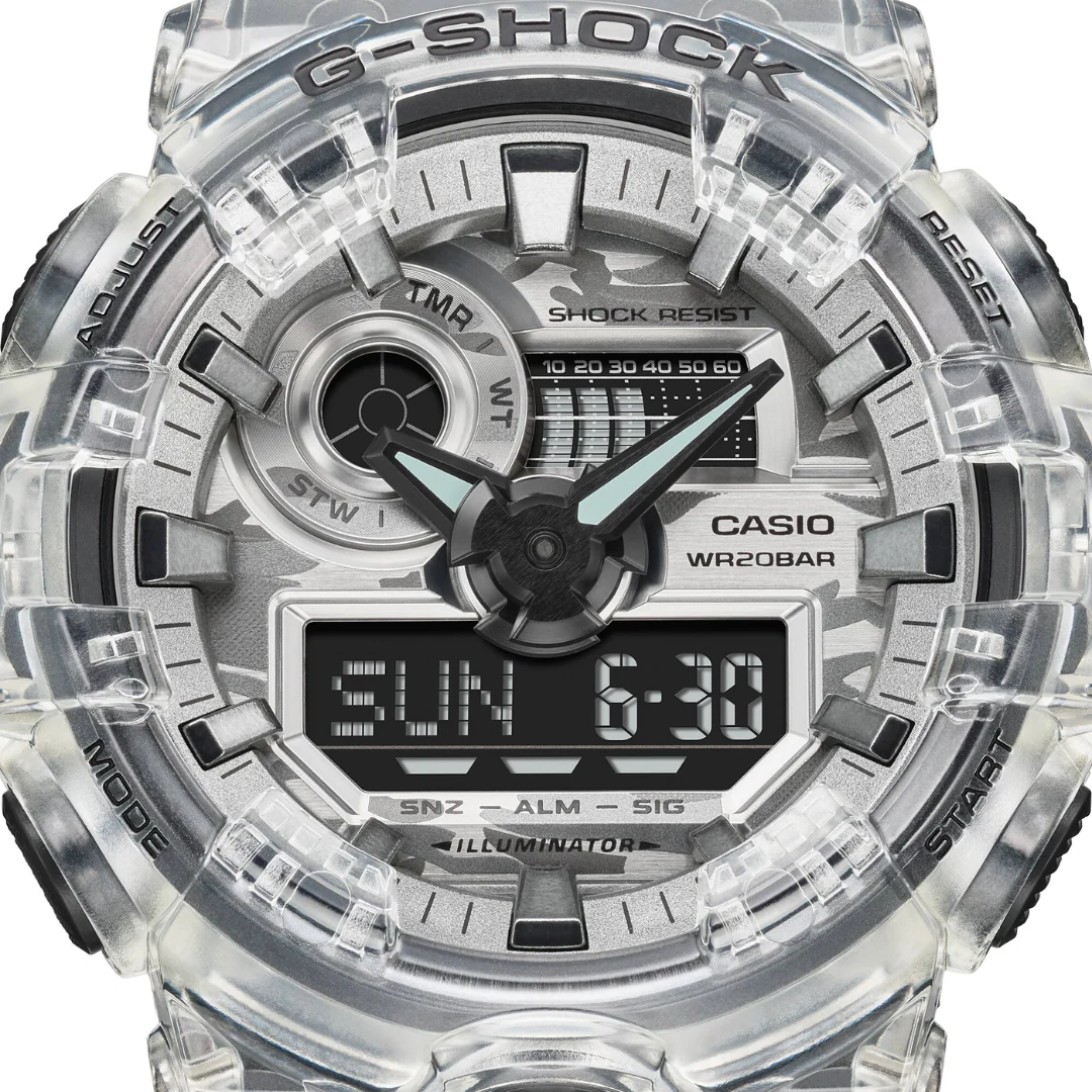 CASIO G-SHOCK GA-700SKC-1ADR SPECIAL COLOUR MODELS BLACK WATCH - Image 8