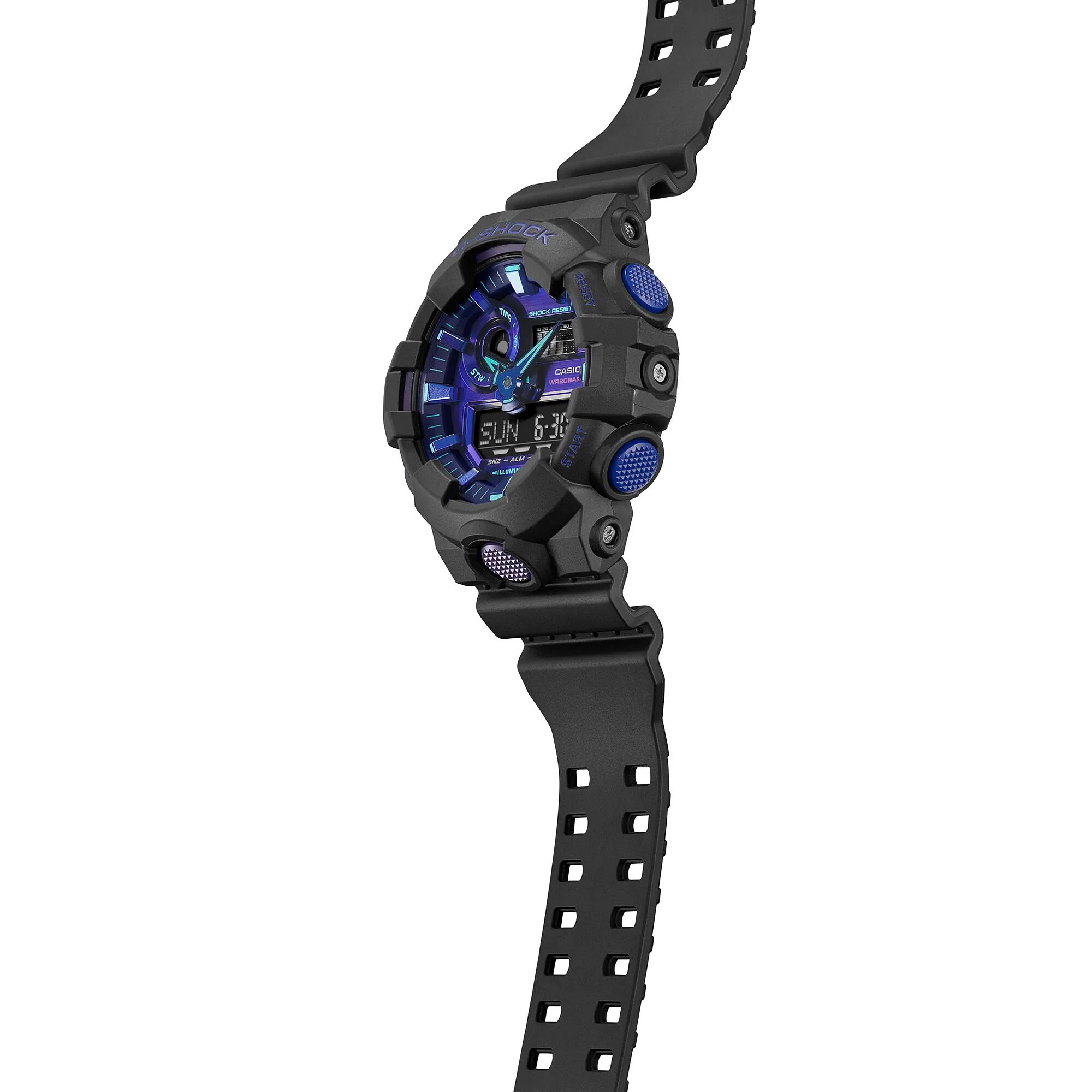 CASIO G-SHOCK GA-700VB-1ADR SPECIAL COLOUR MODELS BLACK WATCH - Image 4