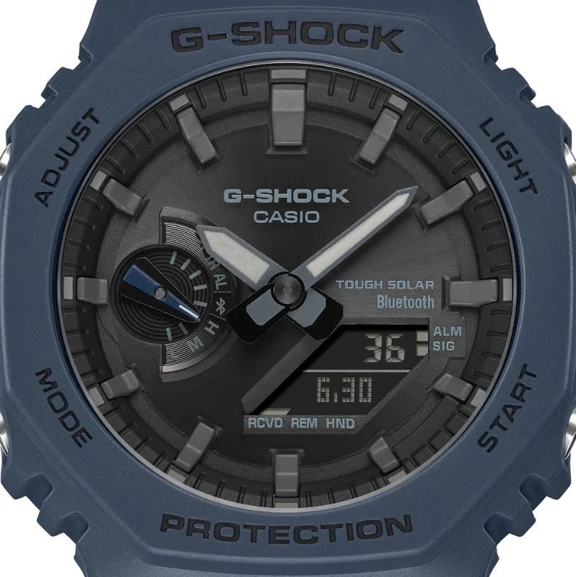 CASIO G-SHOCK GA-B2100-2ADR SOLAR ANALOG-DIGITAL BLUE WATCH - Image 4