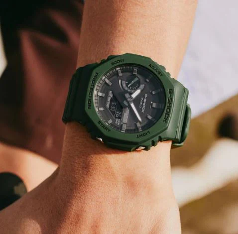 CASIO G-SHOCK GA-B2100-3ADR SOLAR ANALOG-DIGITAL GREEN WATCH - Image 2