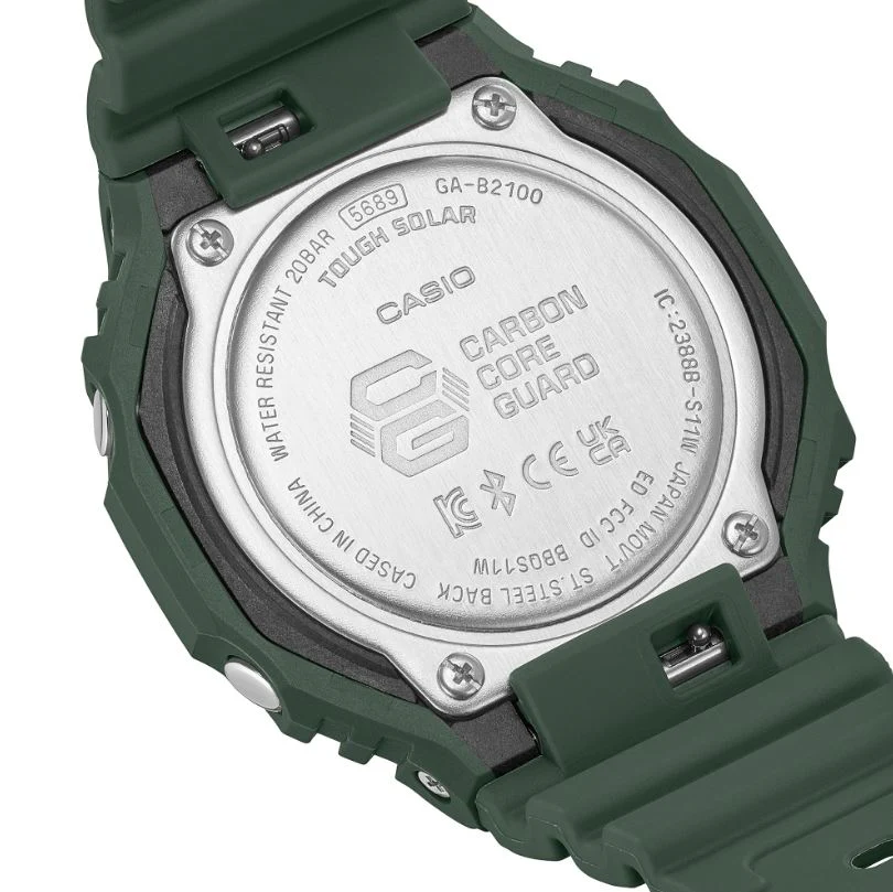 CASIO G-SHOCK GA-B2100-3ADR SOLAR ANALOG-DIGITAL GREEN WATCH - Image 5