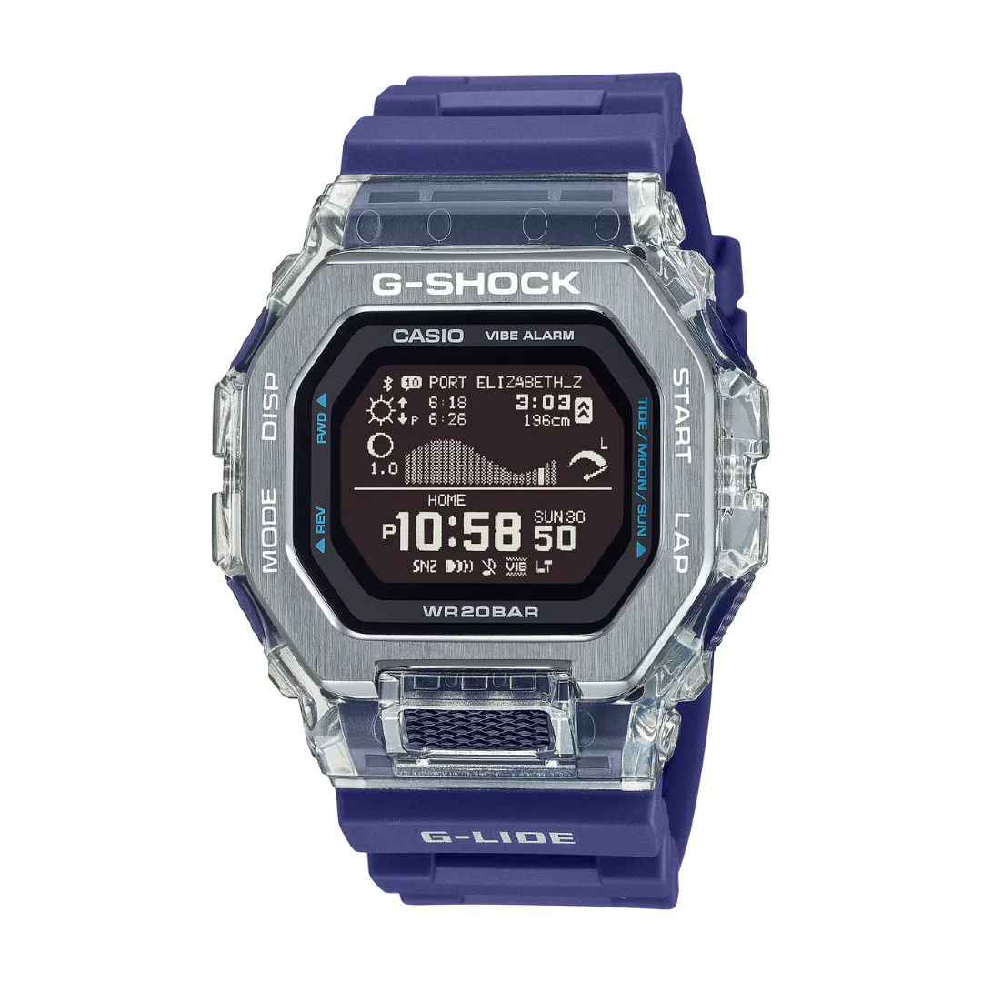 CASIO G-SHOCK GBX-100S-2DR G-LIDE DIGITAL BLUE MEN WATCH